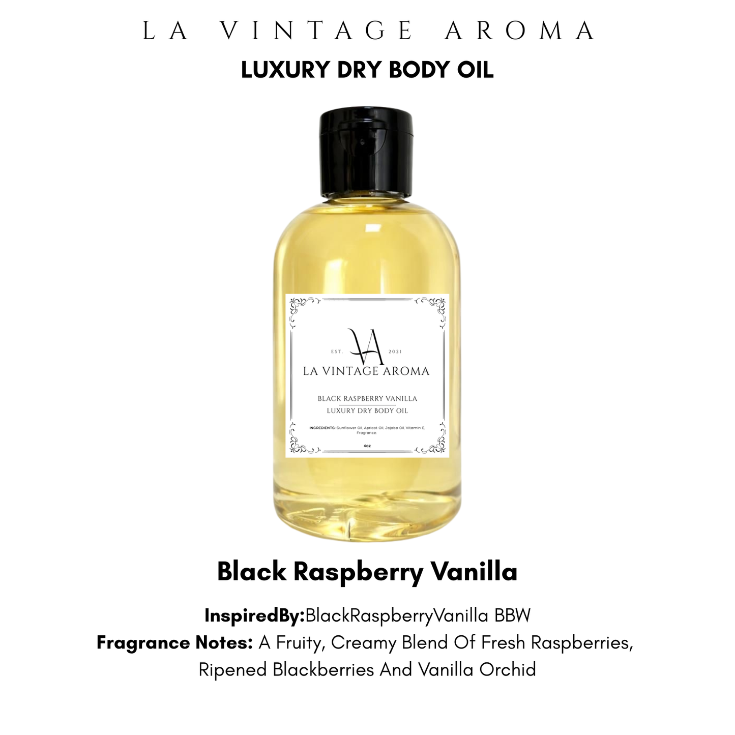 *CLEARANCE* Black Raspberry Vanilla Dry Body Oil