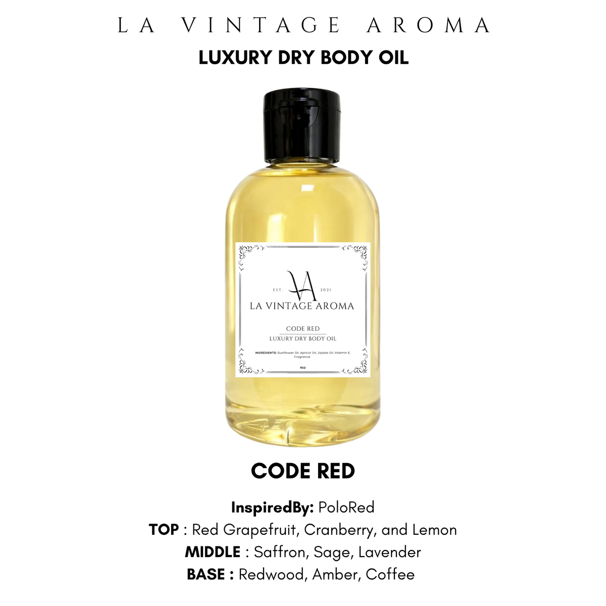 *CLEARANCE* CODE RED Dry Body Oil