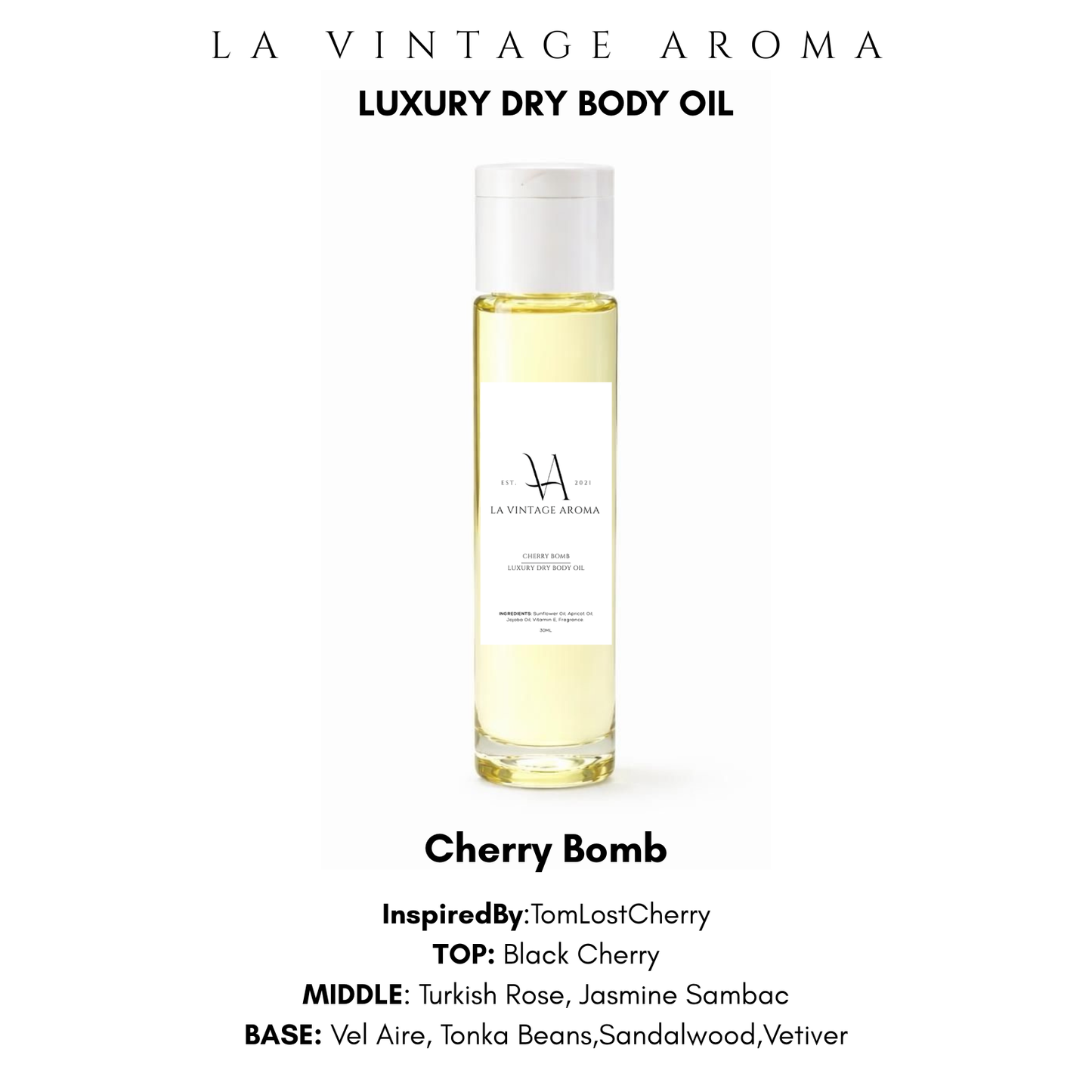 Cherry Bomb Dry Body Oil