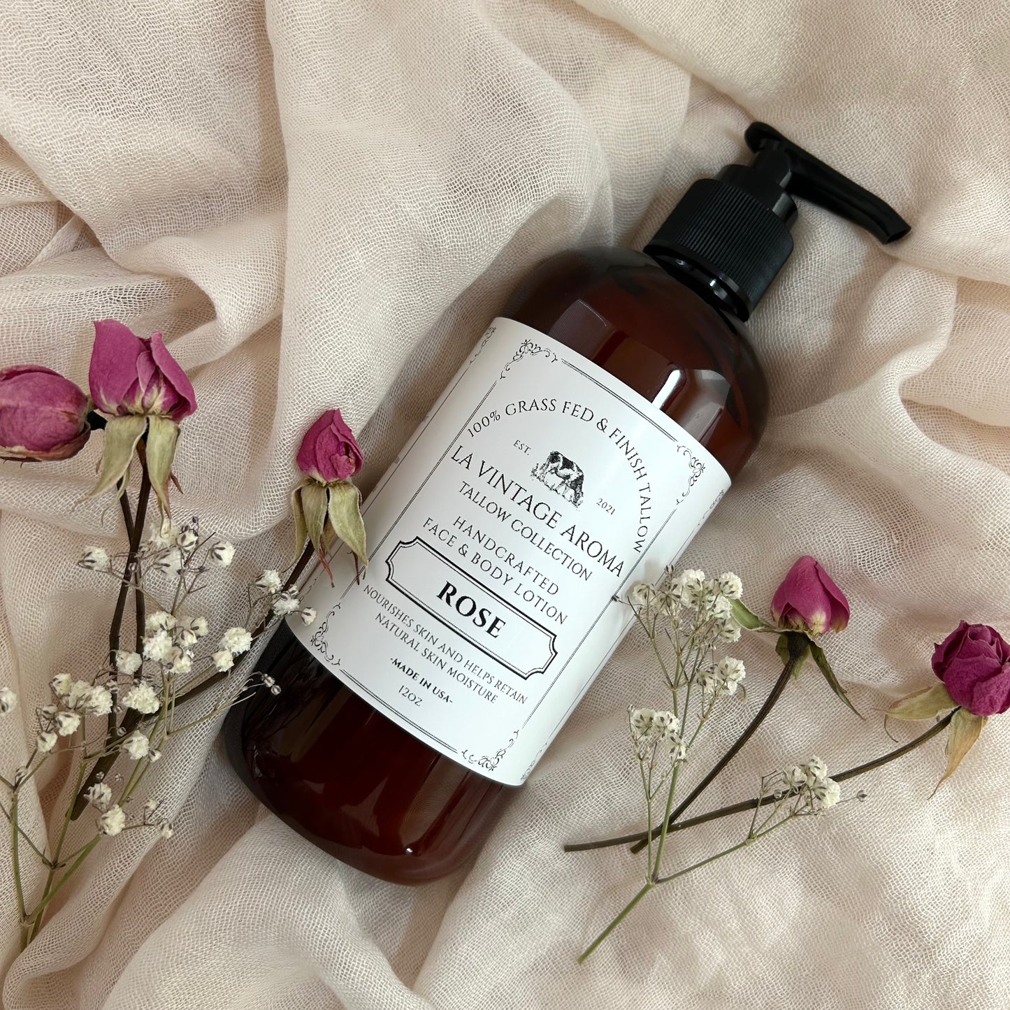 Rose Tallow Face & Body Lotion