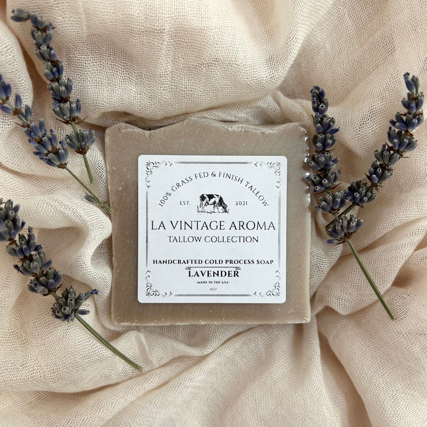Lavender Tallow Soap Bar