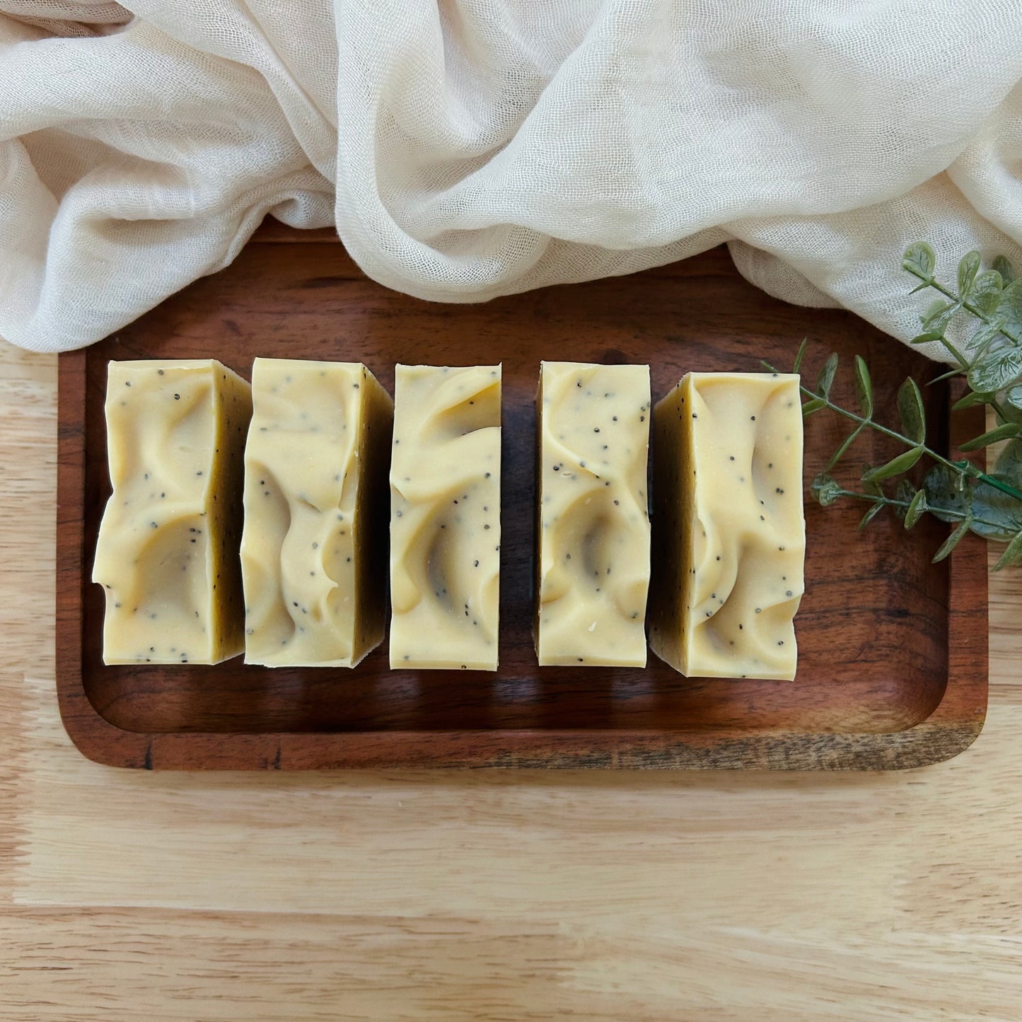 Lemon Poppy Essential Oil Goat Milk Soap
