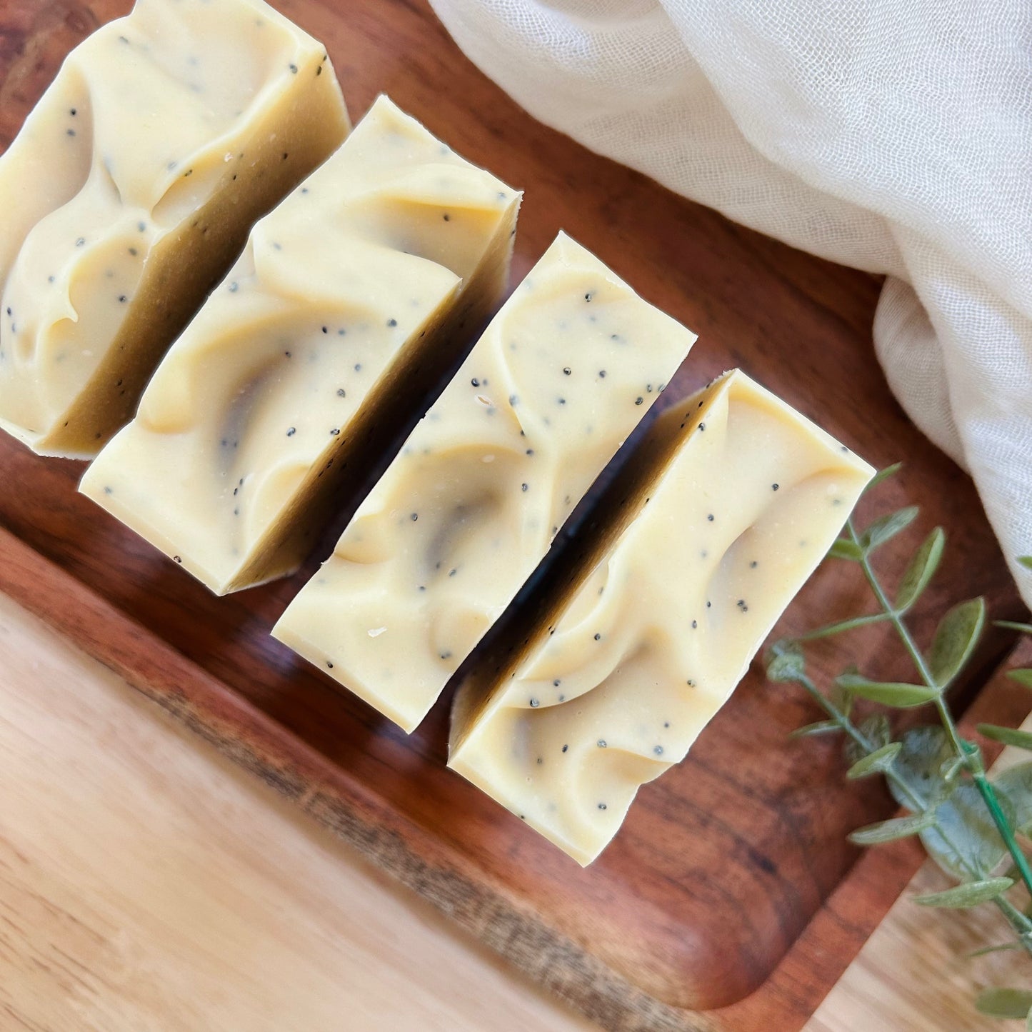 Lemon Poppy Essential Oil Goat Milk Soap