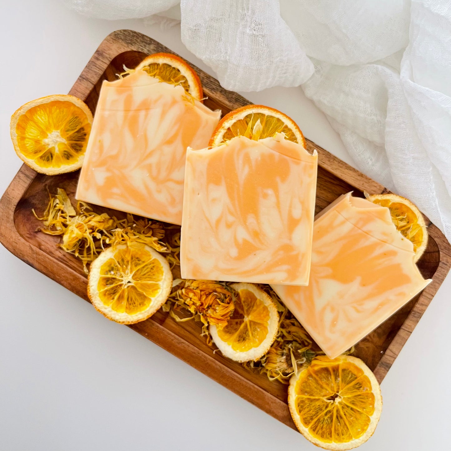 Sweet Orange Calendula Essential Oil Soap Bar