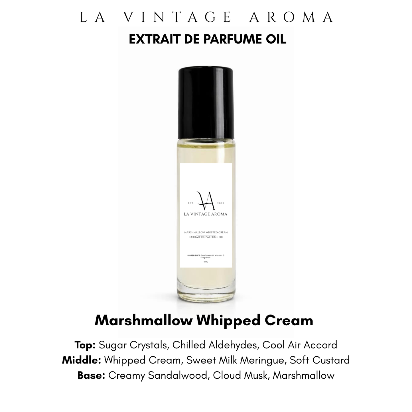 Marshmallow Whipped Cream Extrait De Parfume Oil