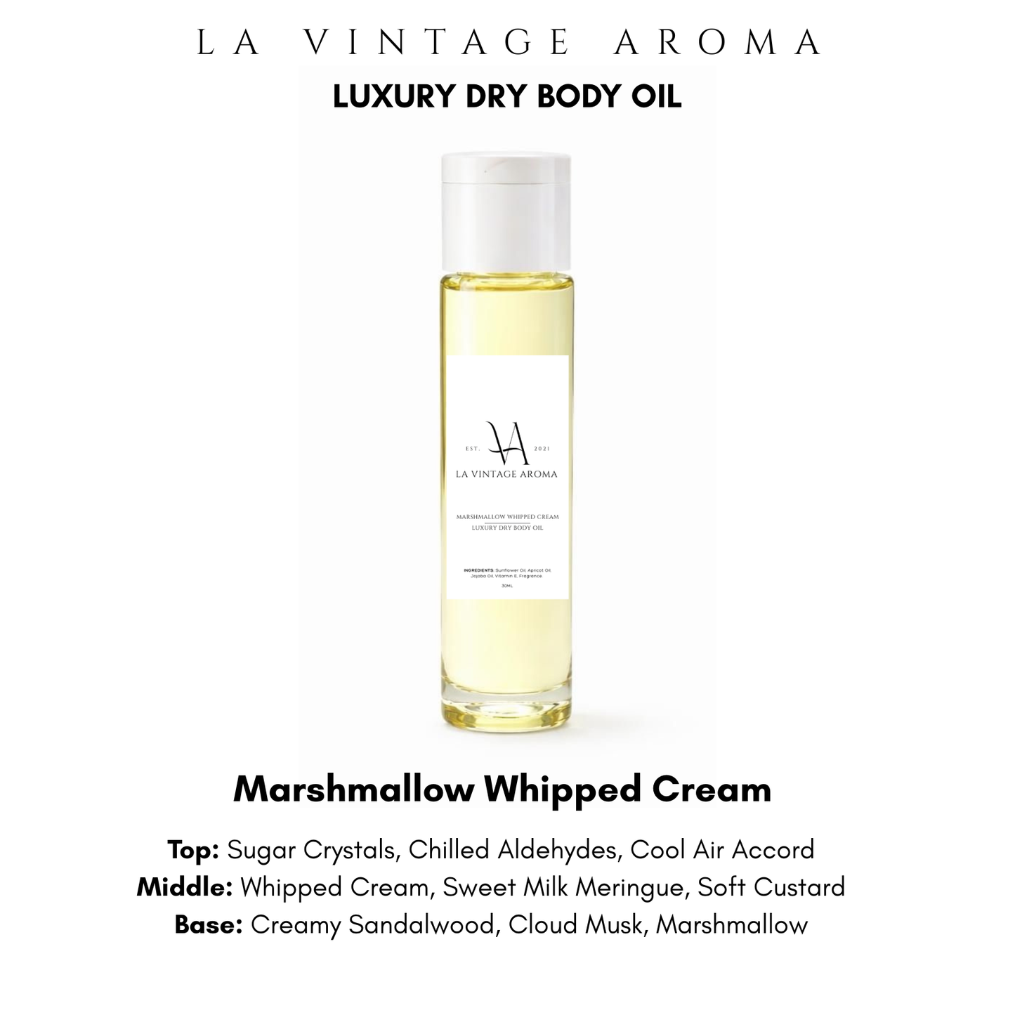 Marshmallow Whipped Cream Body Oil