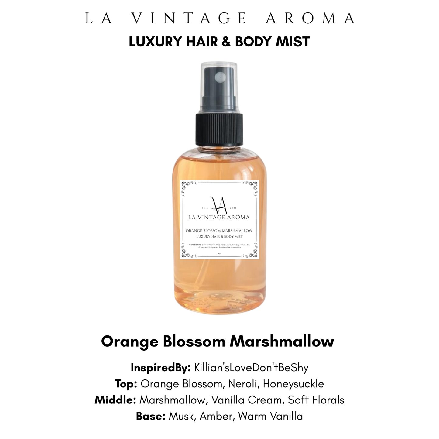 Orange Blossom Marshmallow Hair & Body Mist