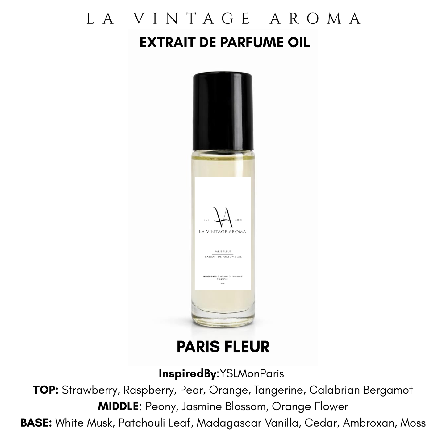 Paris Fleur Extrait De Parfume Oil