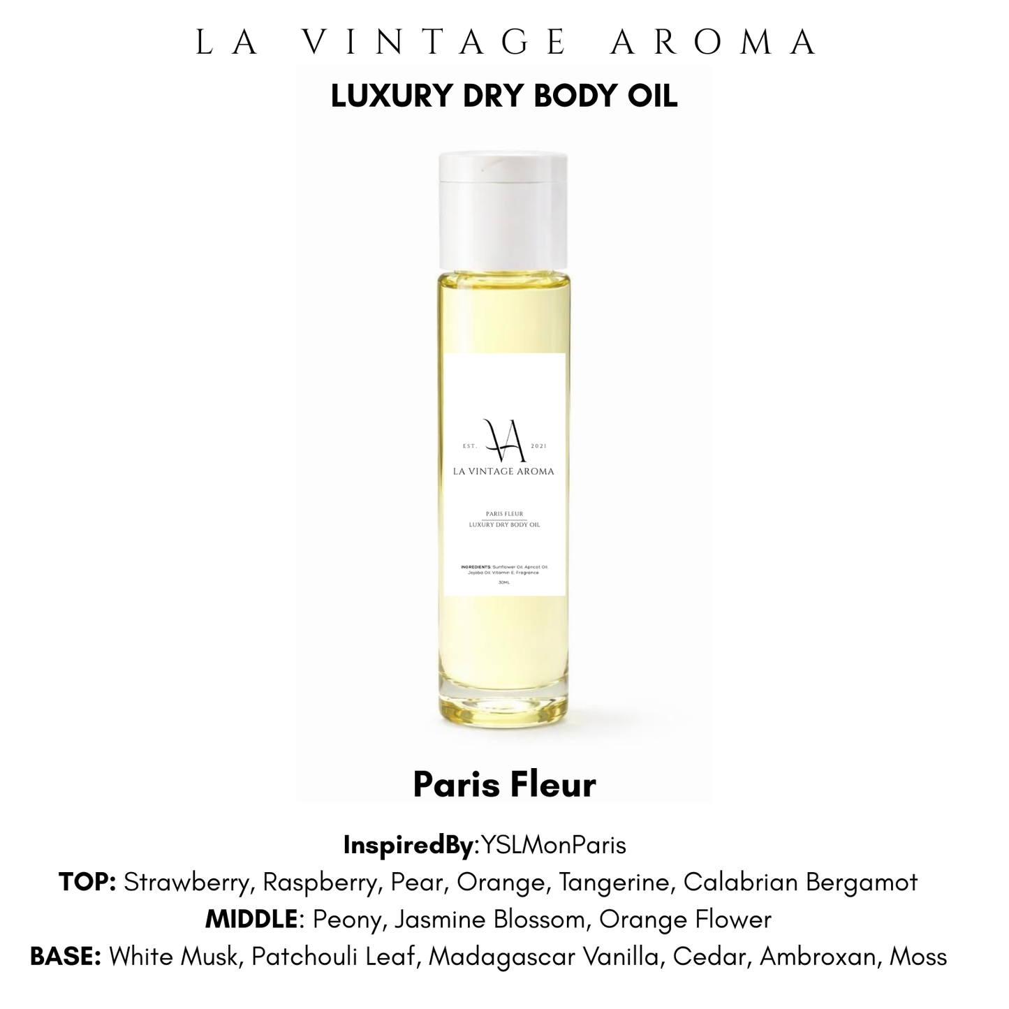 Paris Fleur Dry Body Oil
