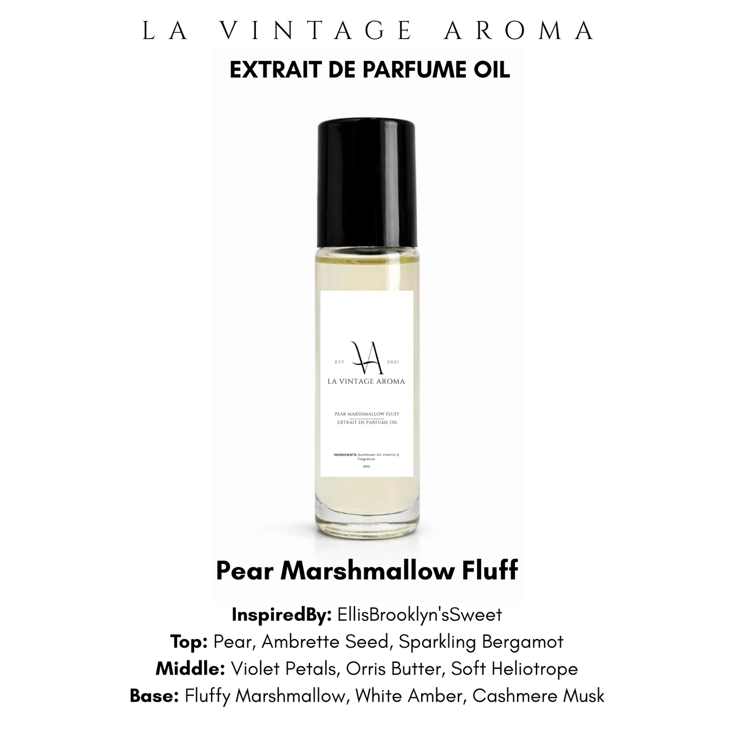 Pear Marshmallow Fluff Extrait De Parfume Oil