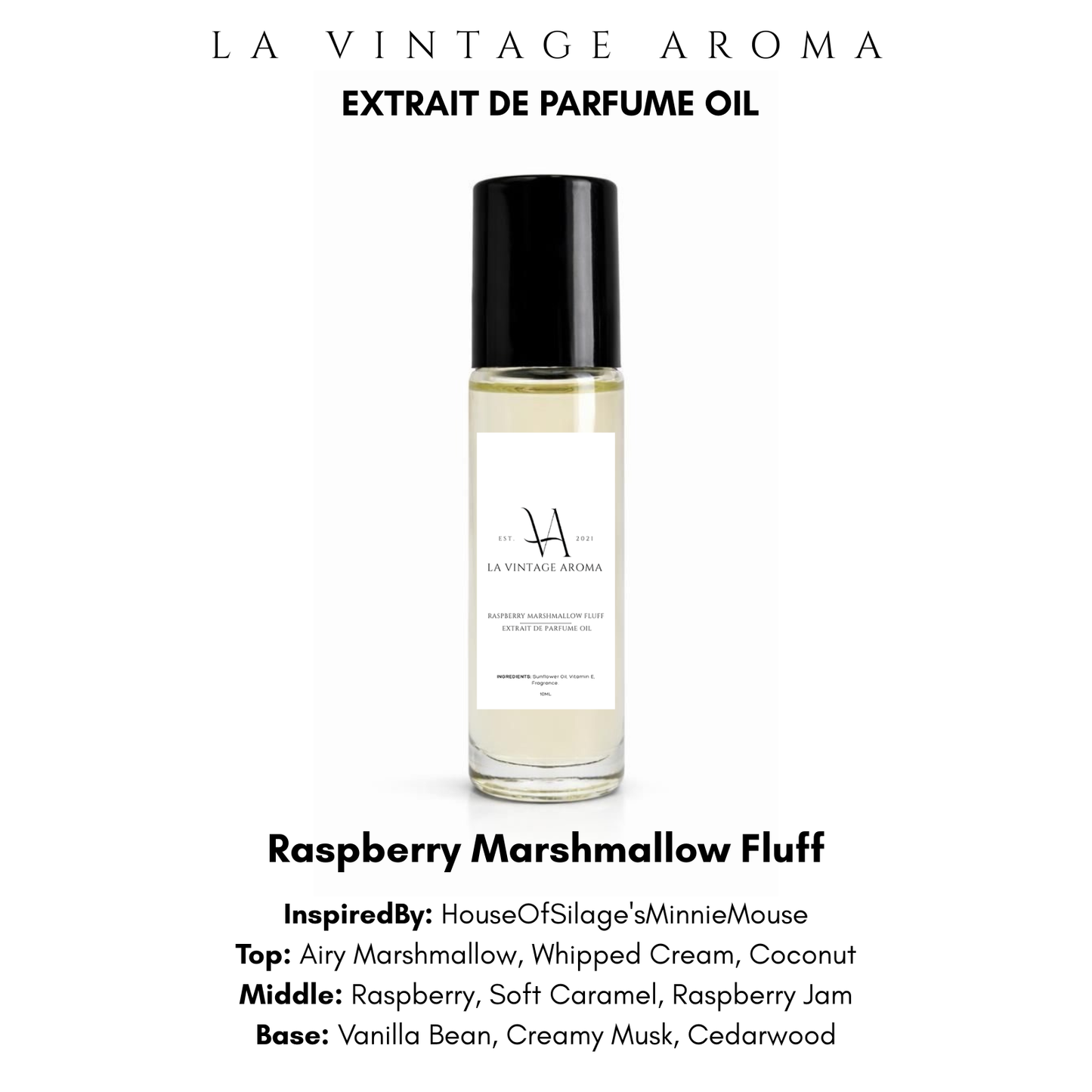 Raspberry Marshmallow Fluff Extrait De Parfume Oil