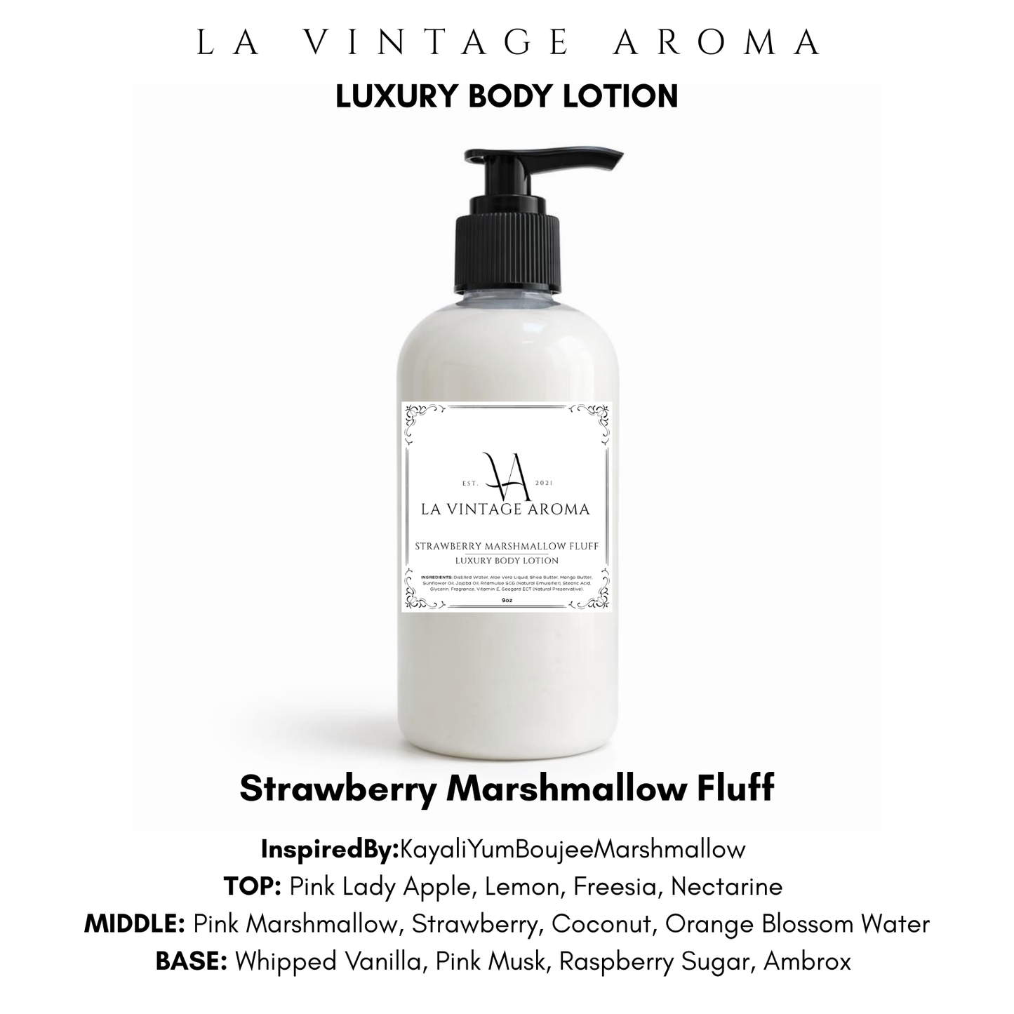Strawberry Marshmallow Fluff Body Lotion