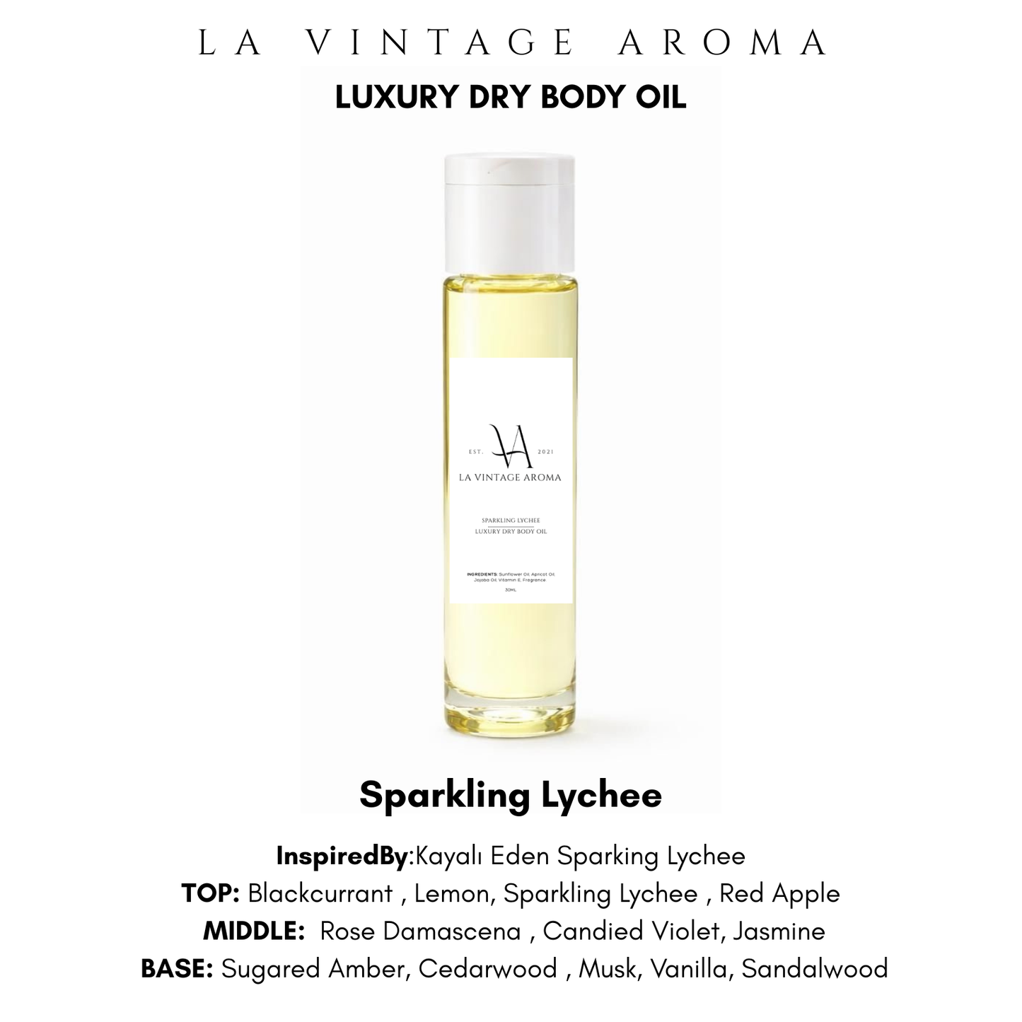 Sparkling Lychee Dry Body Oil