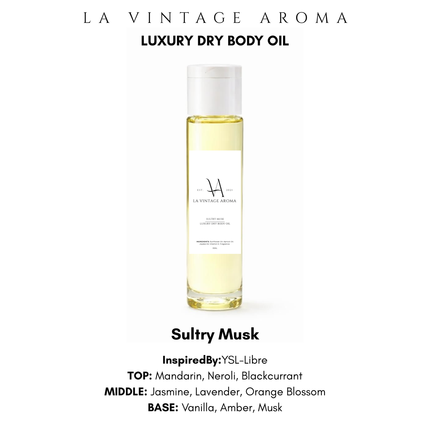 Sultry Musk Dry Body Oil