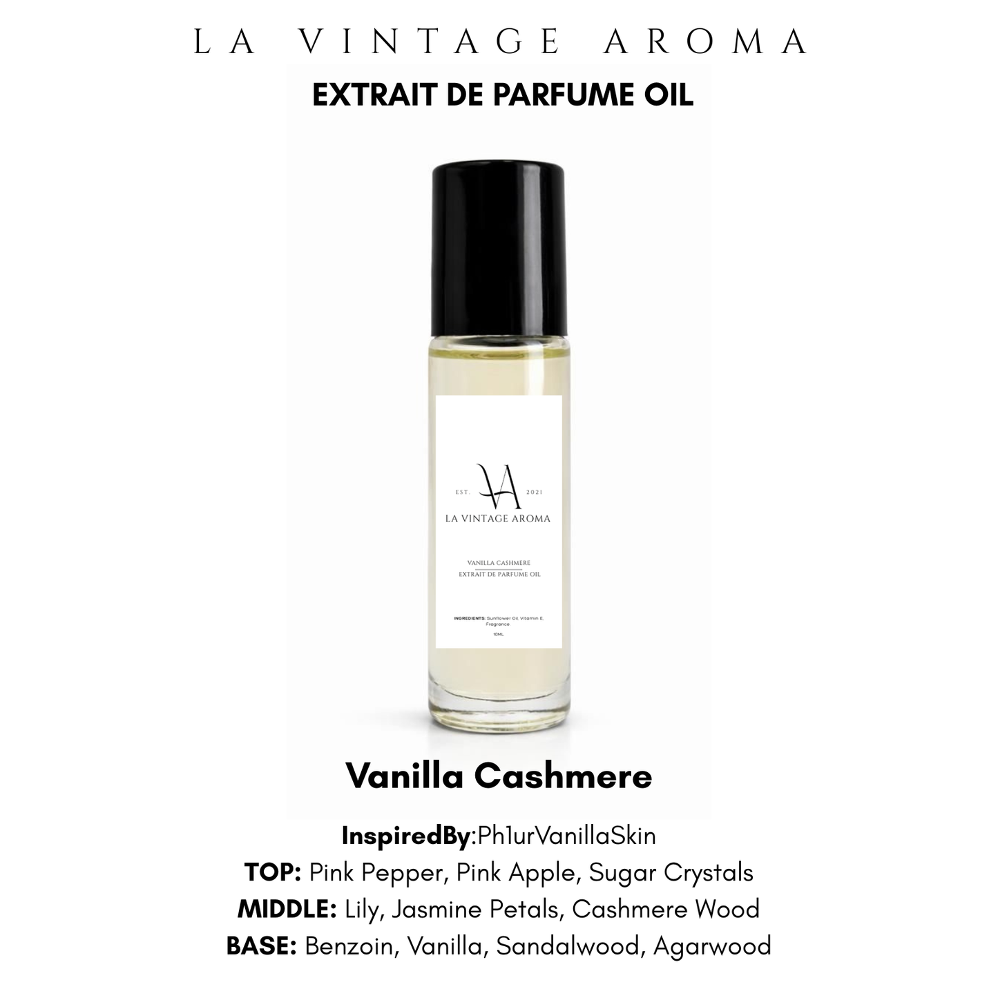 Vanilla Cashmere Extrait De Parfume Oil