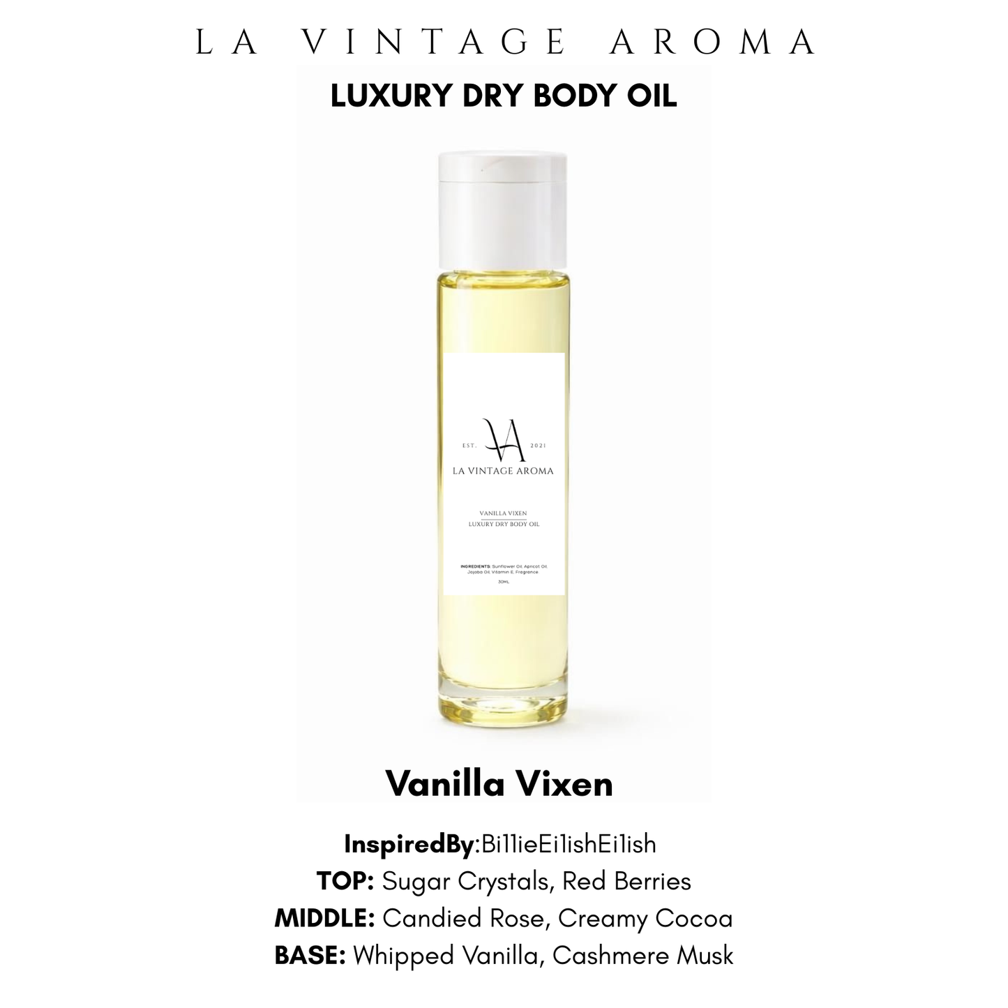 Vanilla Vixen Dry Body Oil
