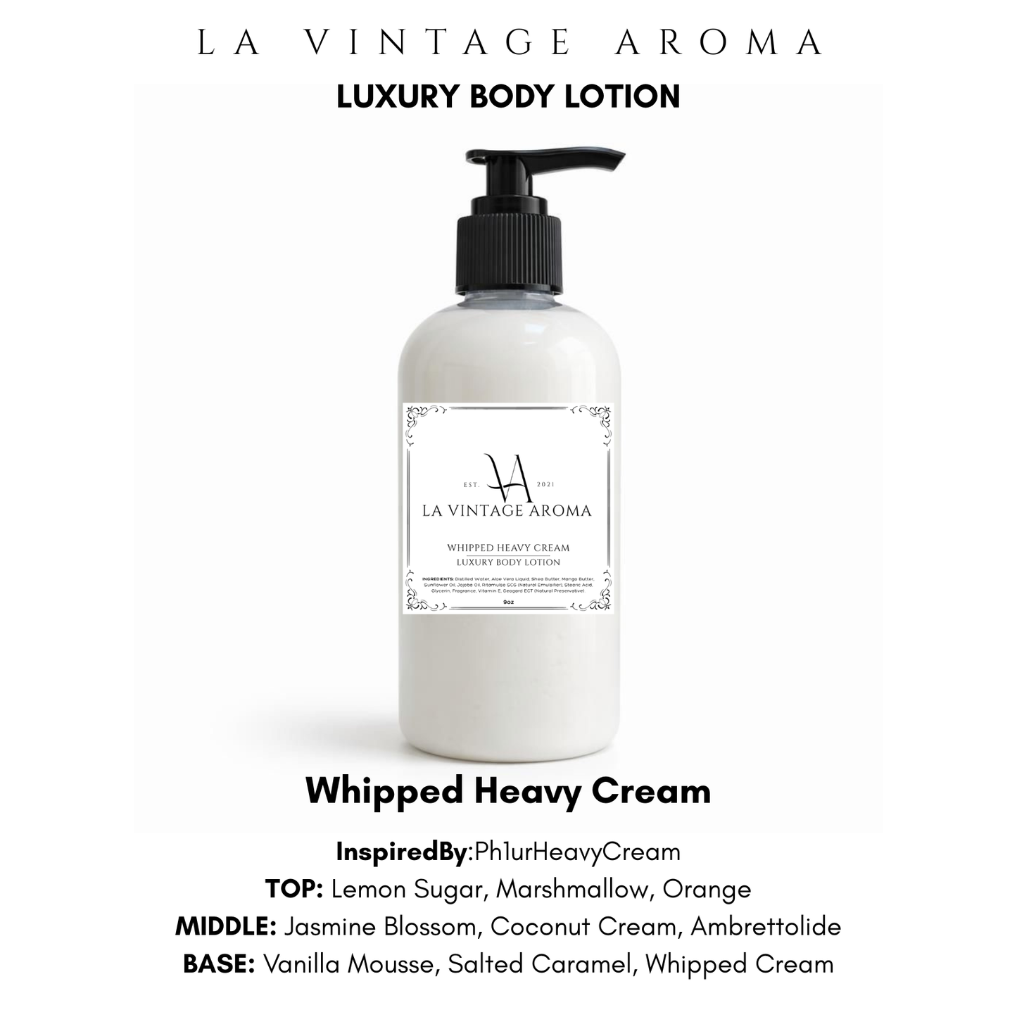 Whipped Heavy Cream Body Lotion