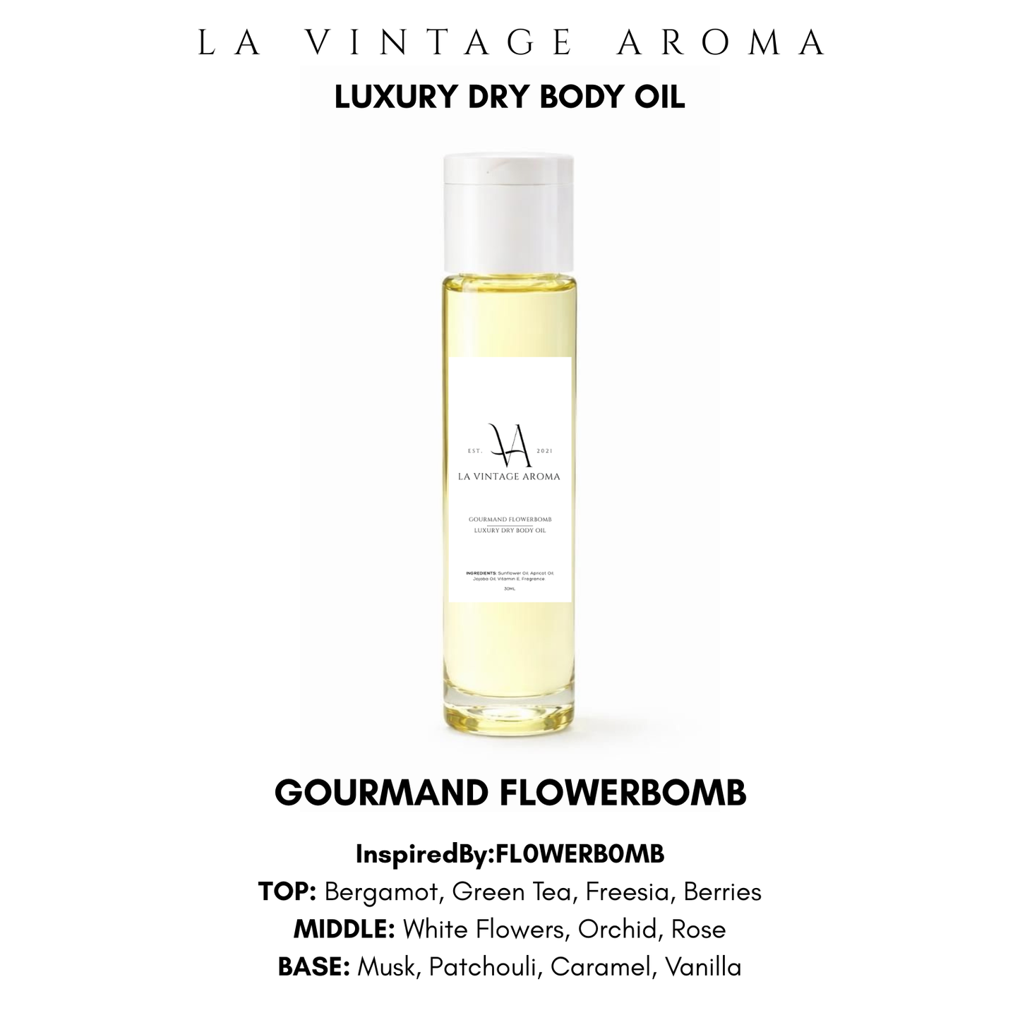 Gourmand Flowerbomb Dry Body Oil