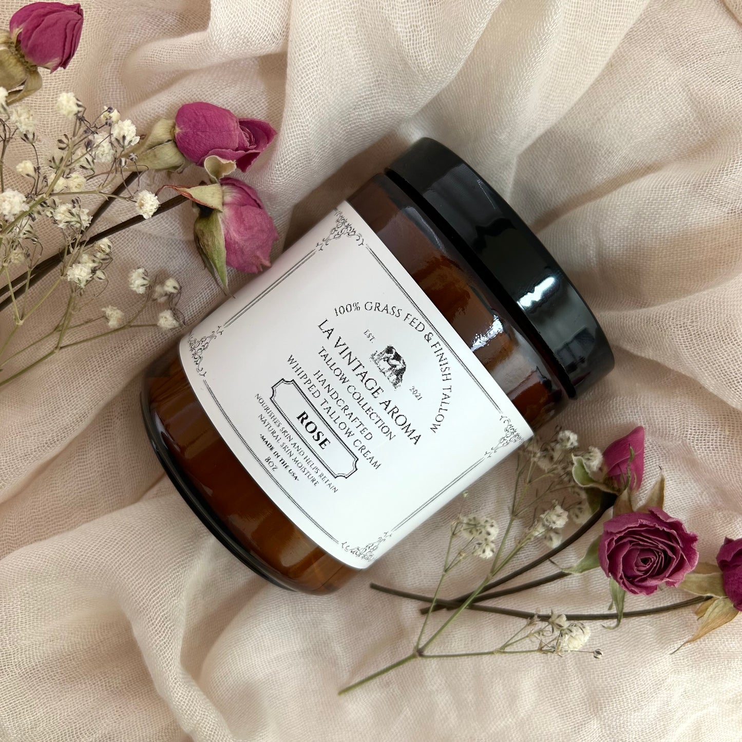 Rose Whipped Tallow Cream
