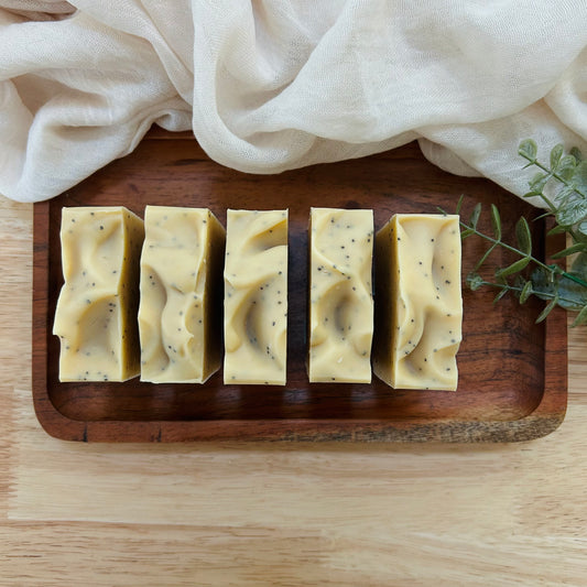 Lemon Poppy Essential Oil Goat Milk Soap