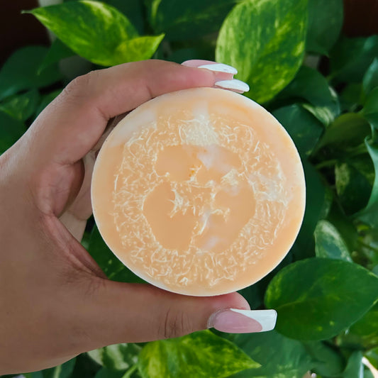 White Peach Hibiscus Loofah Soap