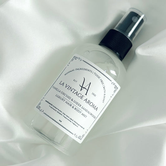 Vanilla Orchid & Sheer SandalWood Luxury Hair & Body Mist
