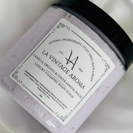 Vanilla Orchid & Sheer SandalWood Luxury Foaming Body Scrub