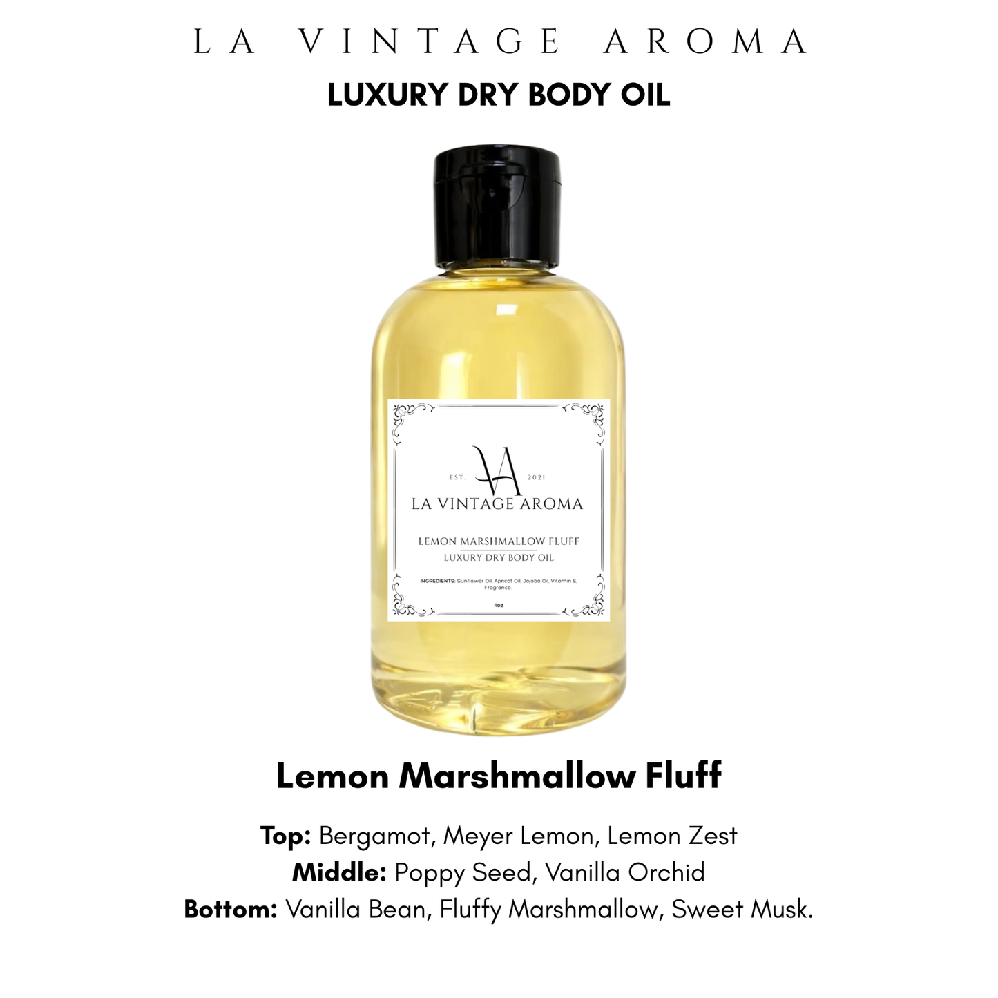 Lemon Marshmallow Fluff Body Oil