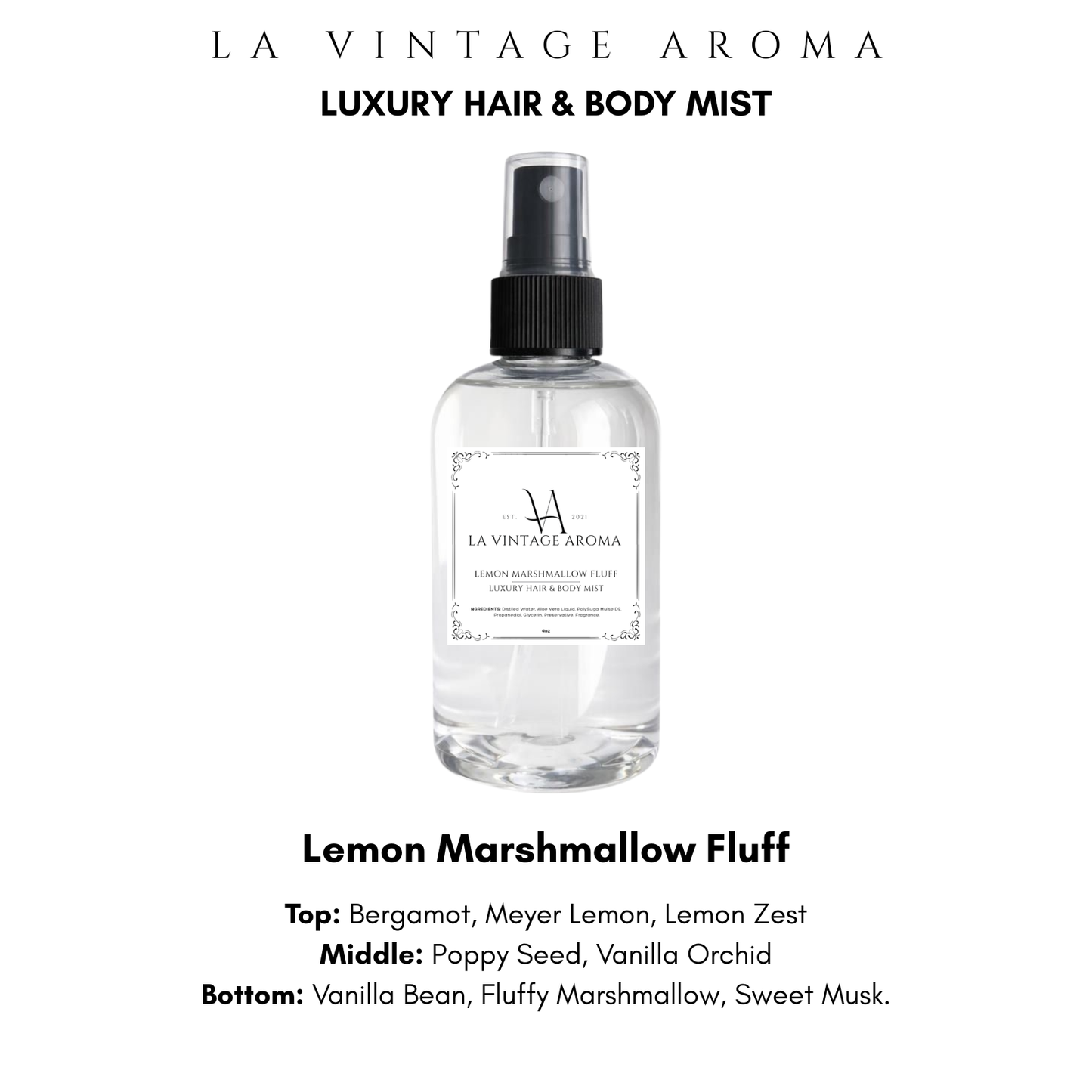Lemon Marshmallow Fluff Hair & Body Mist