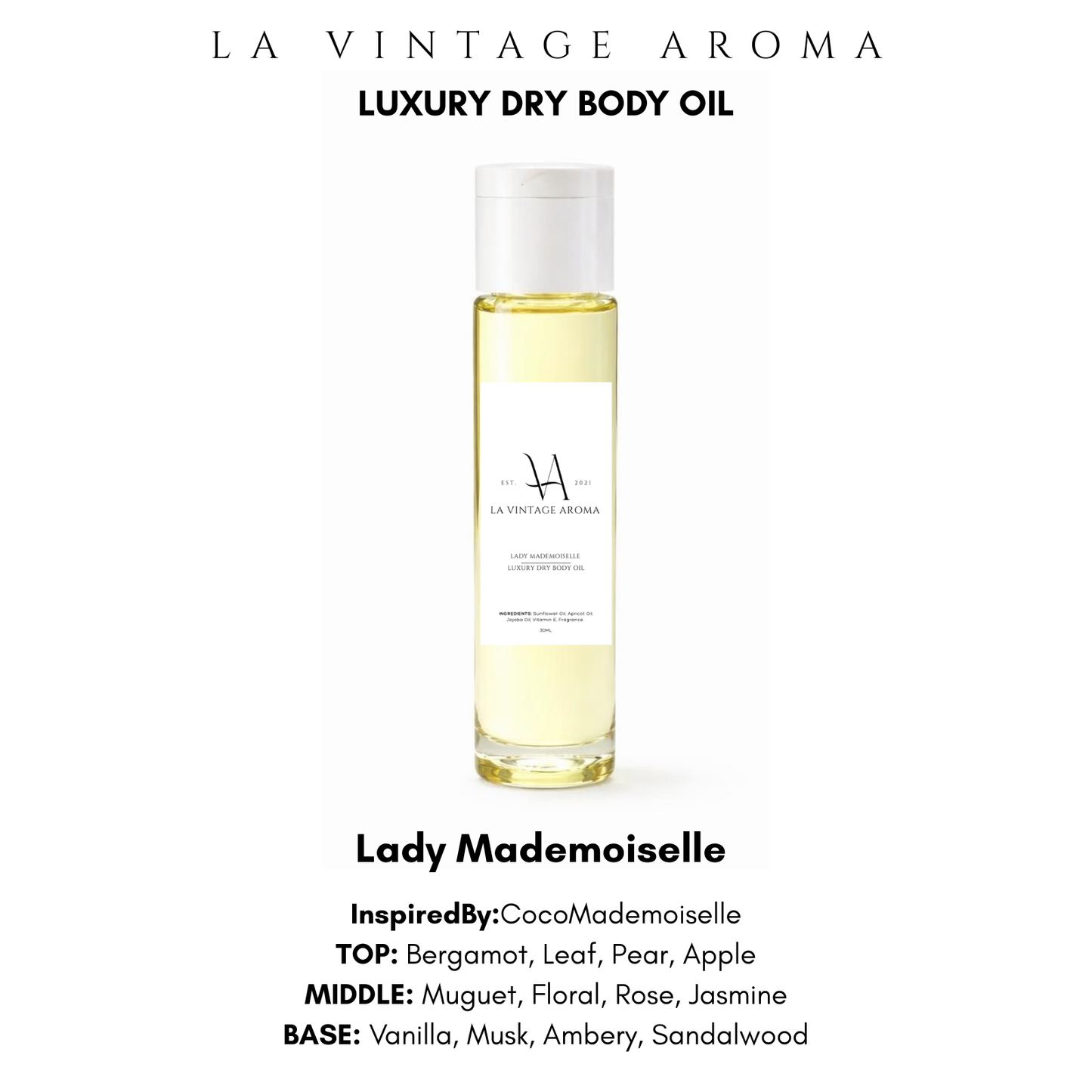 Lady Mademoiselle Dry Body Oil