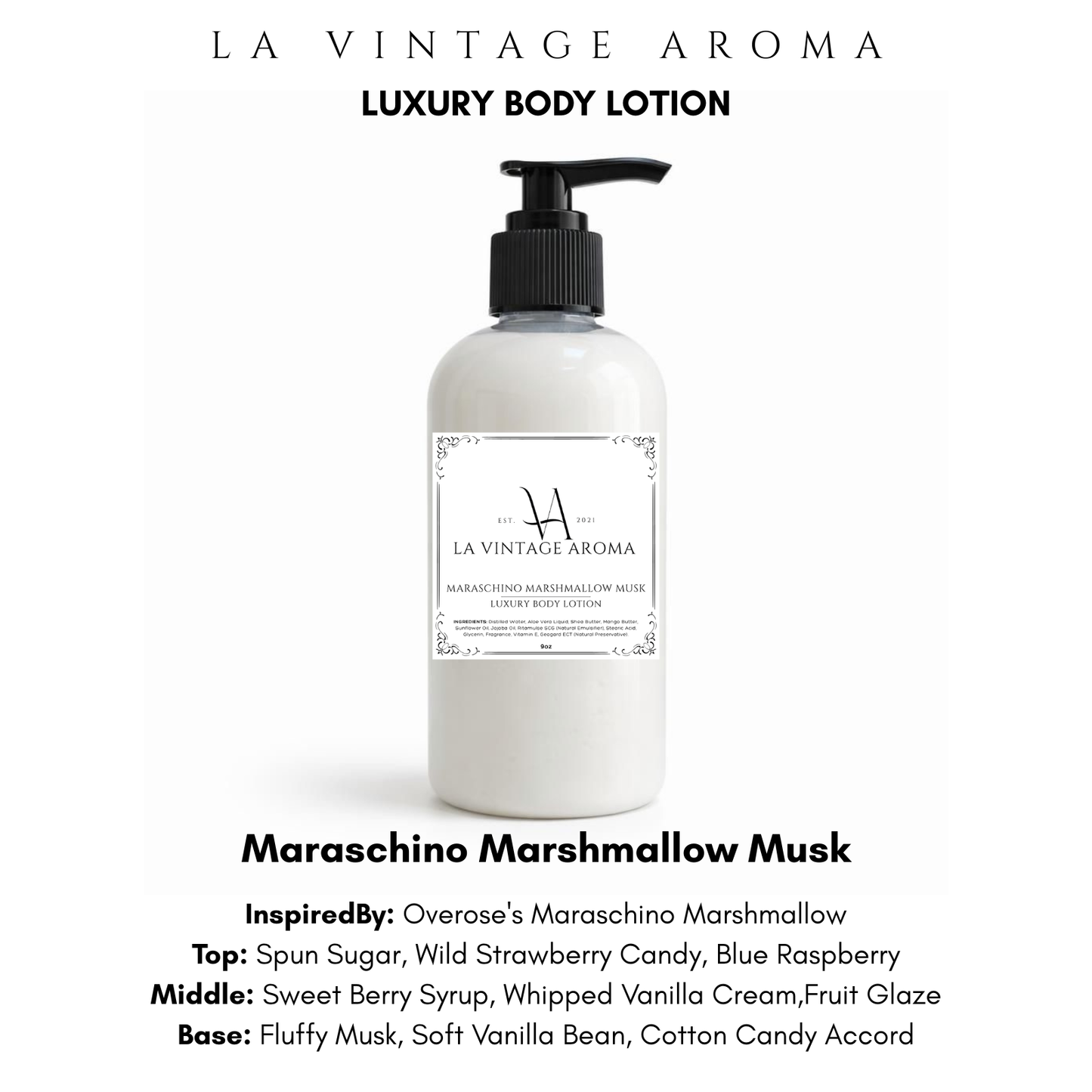 Maraschino Marshmallow Musk Body Lotion