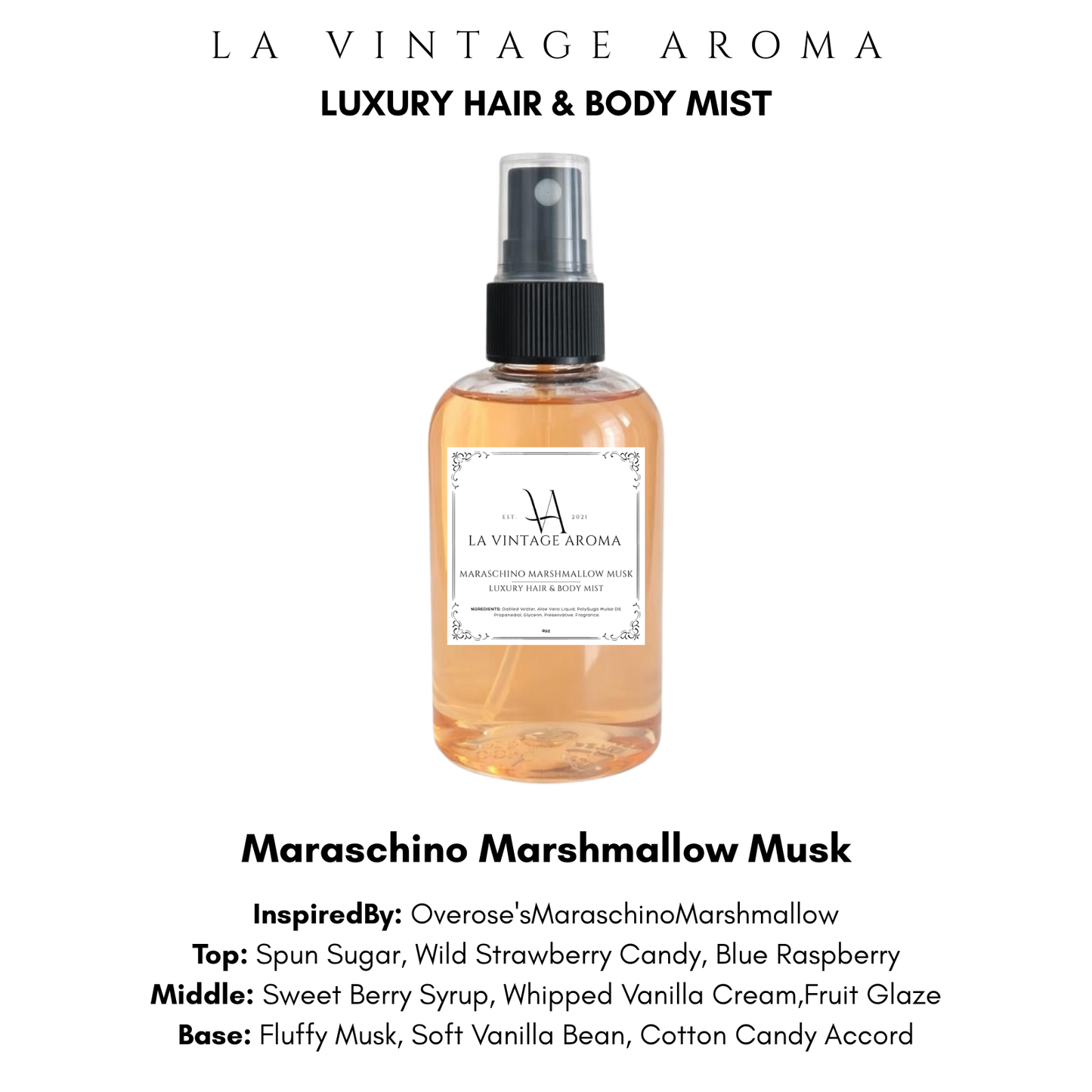 Maraschino Marshmallow MuskHair & Body Mist