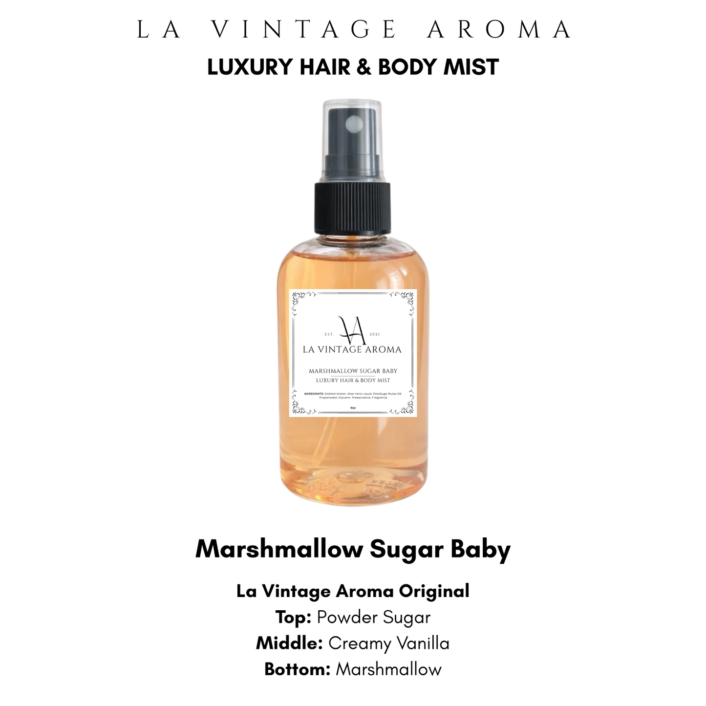 Marshmallow Sugar Baby Hair & Body Mist