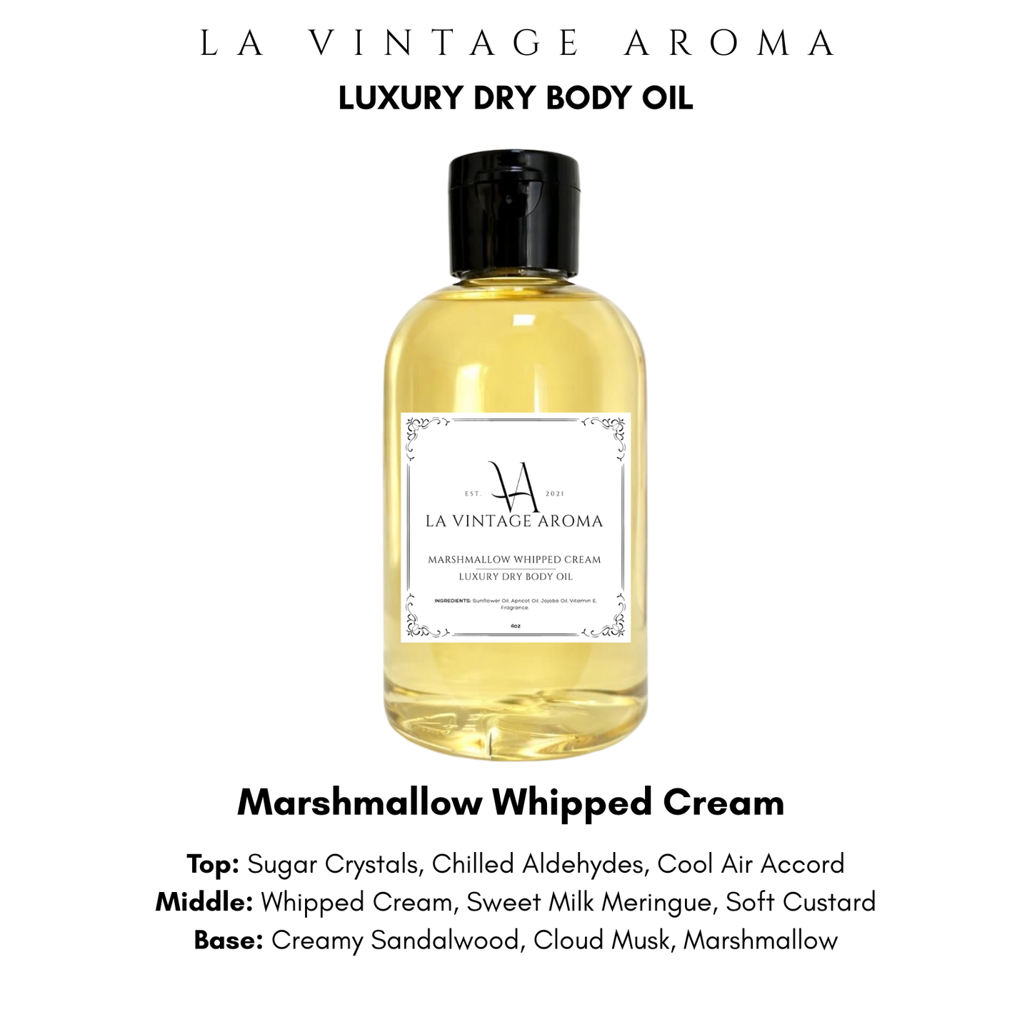 Marshmallow Whipped Cream Body Oil