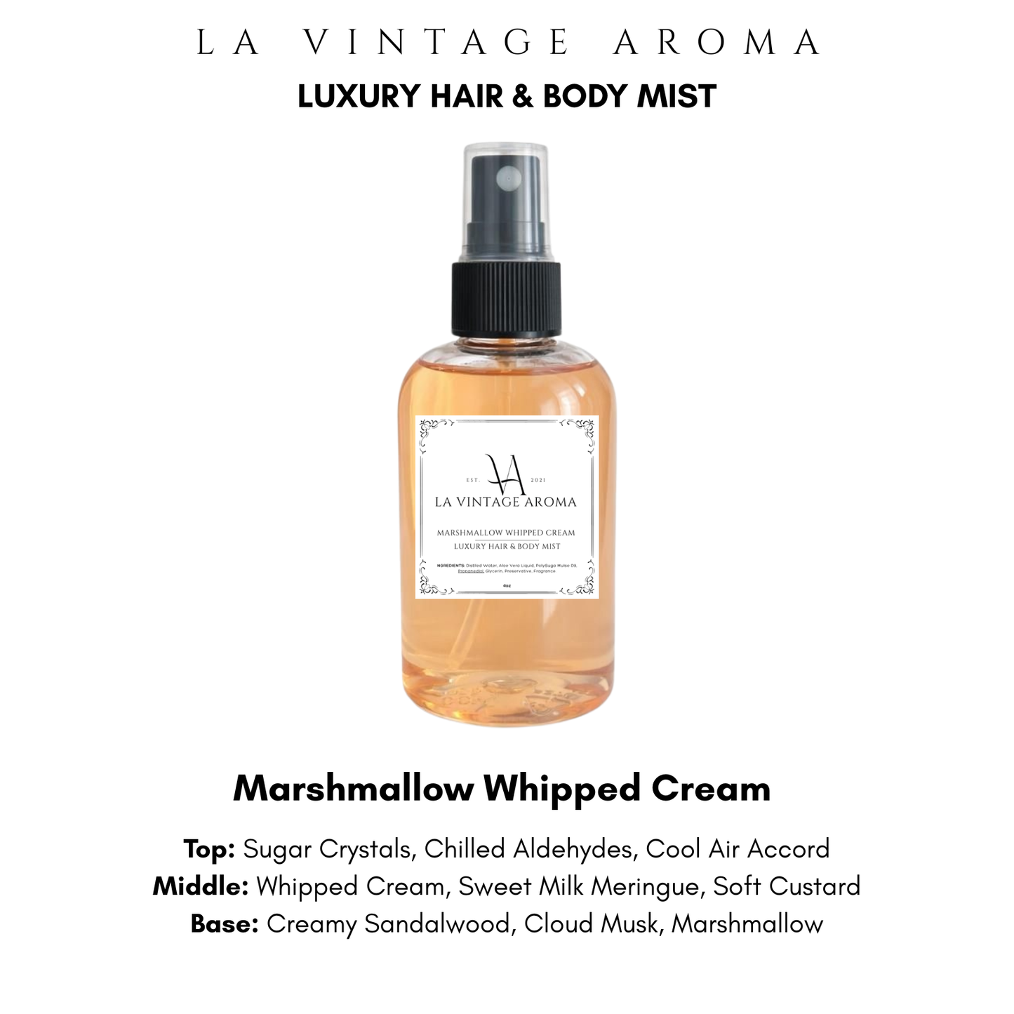 Marshmallow Whipped Cream Hair & Body Mist