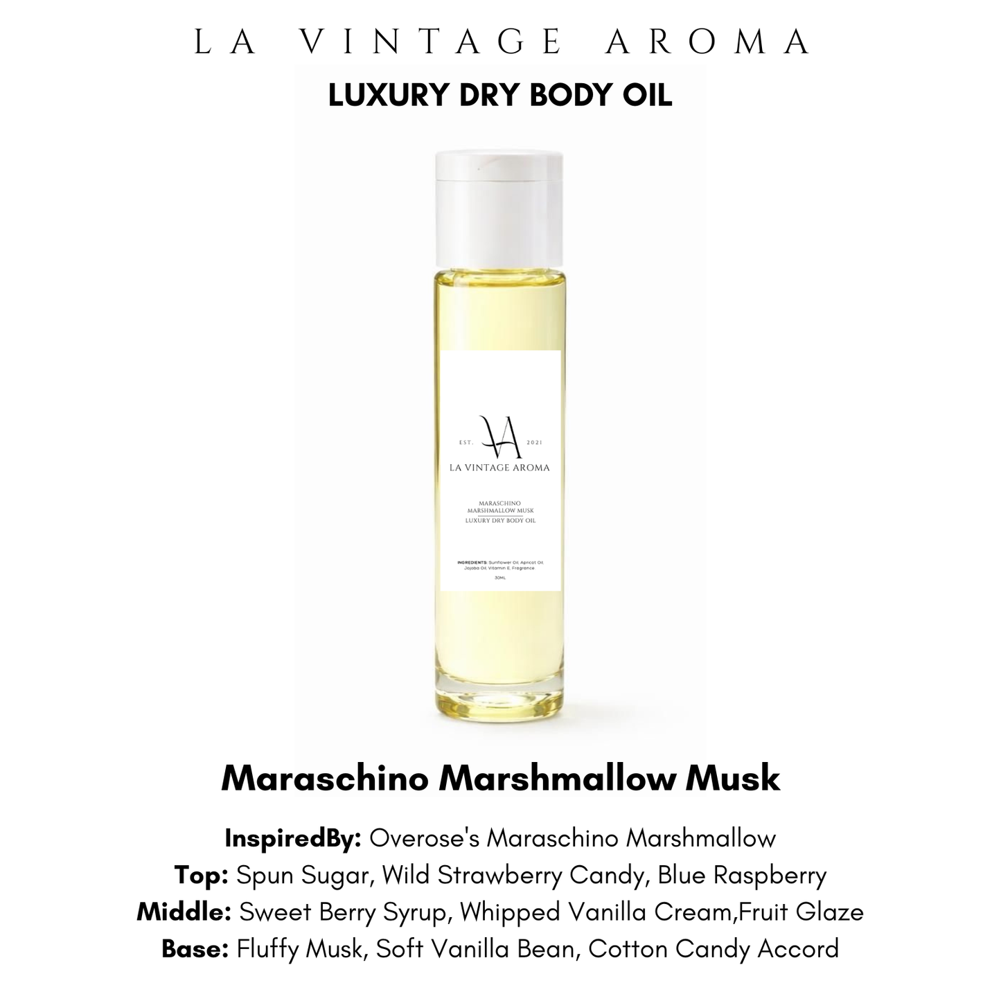 Maraschino Marshmallow Musk Fluff Body Oil
