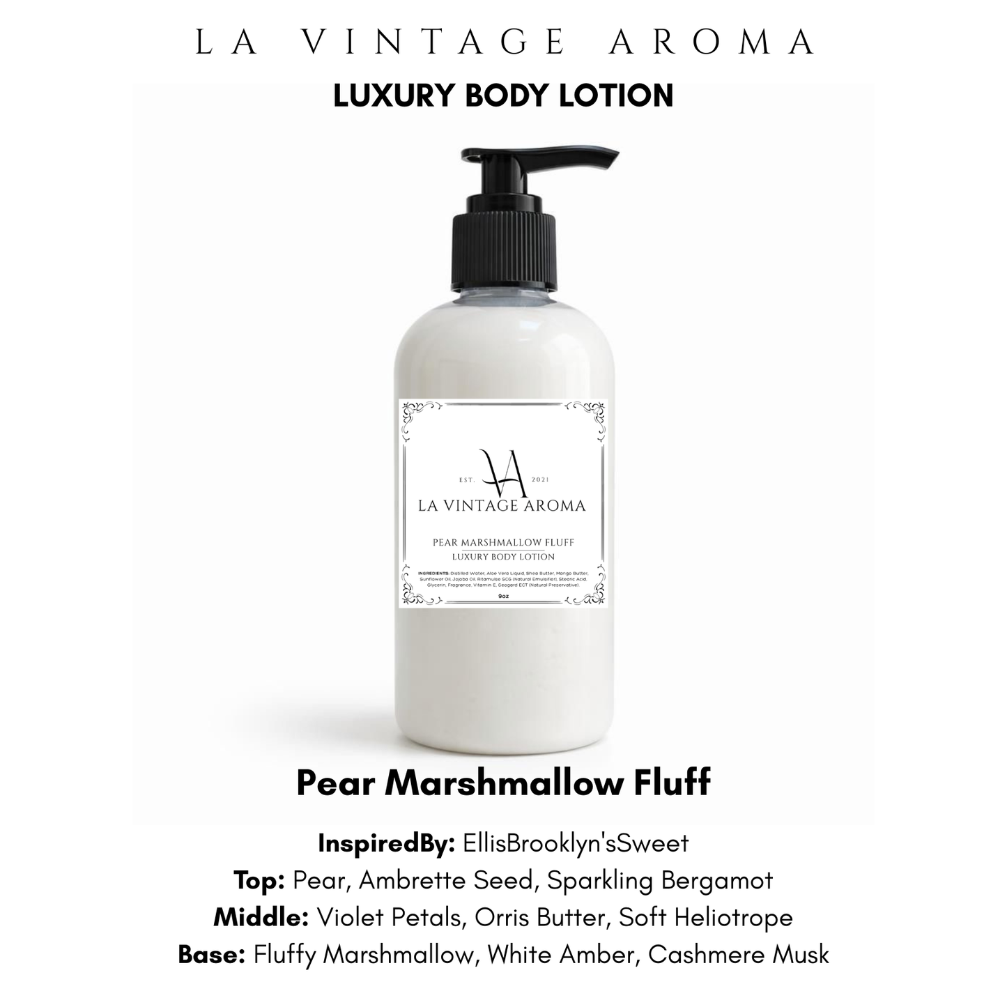 Pear Marshmallow Fluff Body Lotion