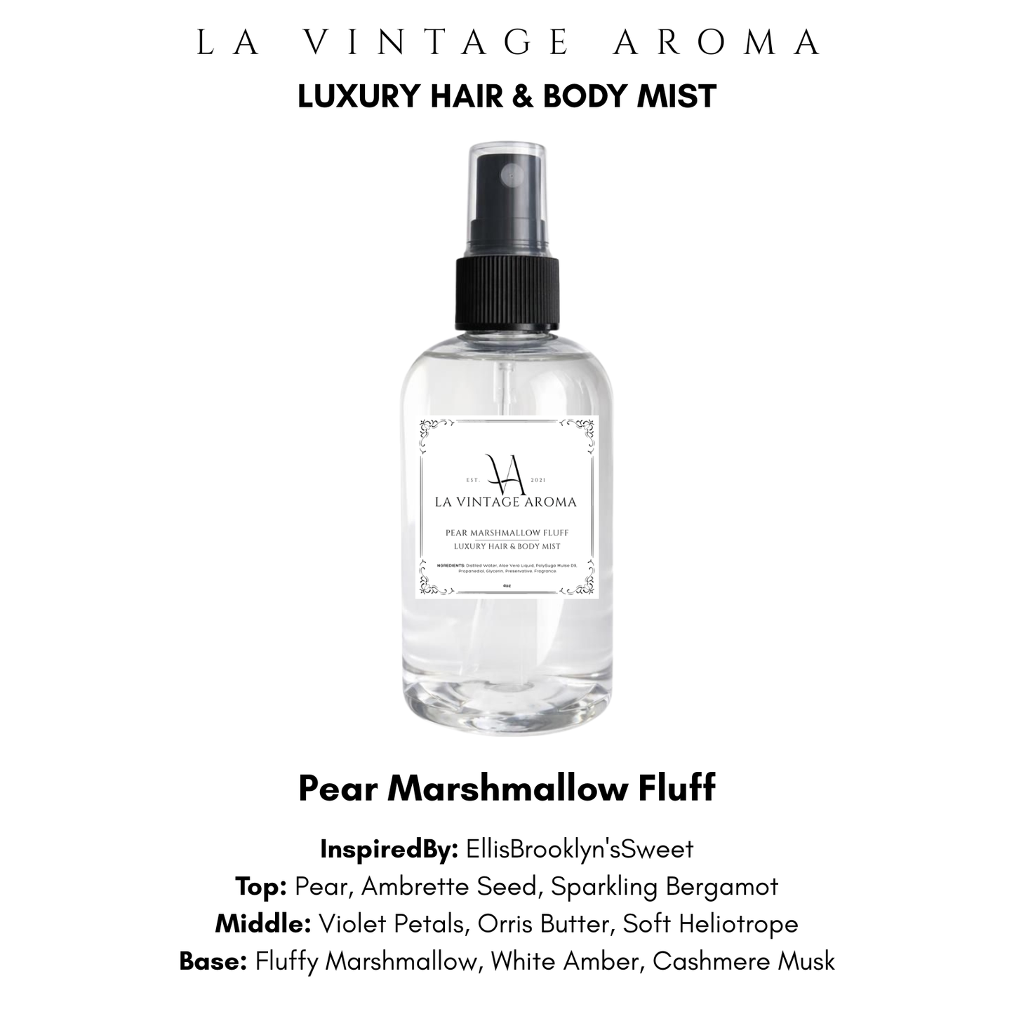 Pear Marshmallow Fluff Hair & Body Mist