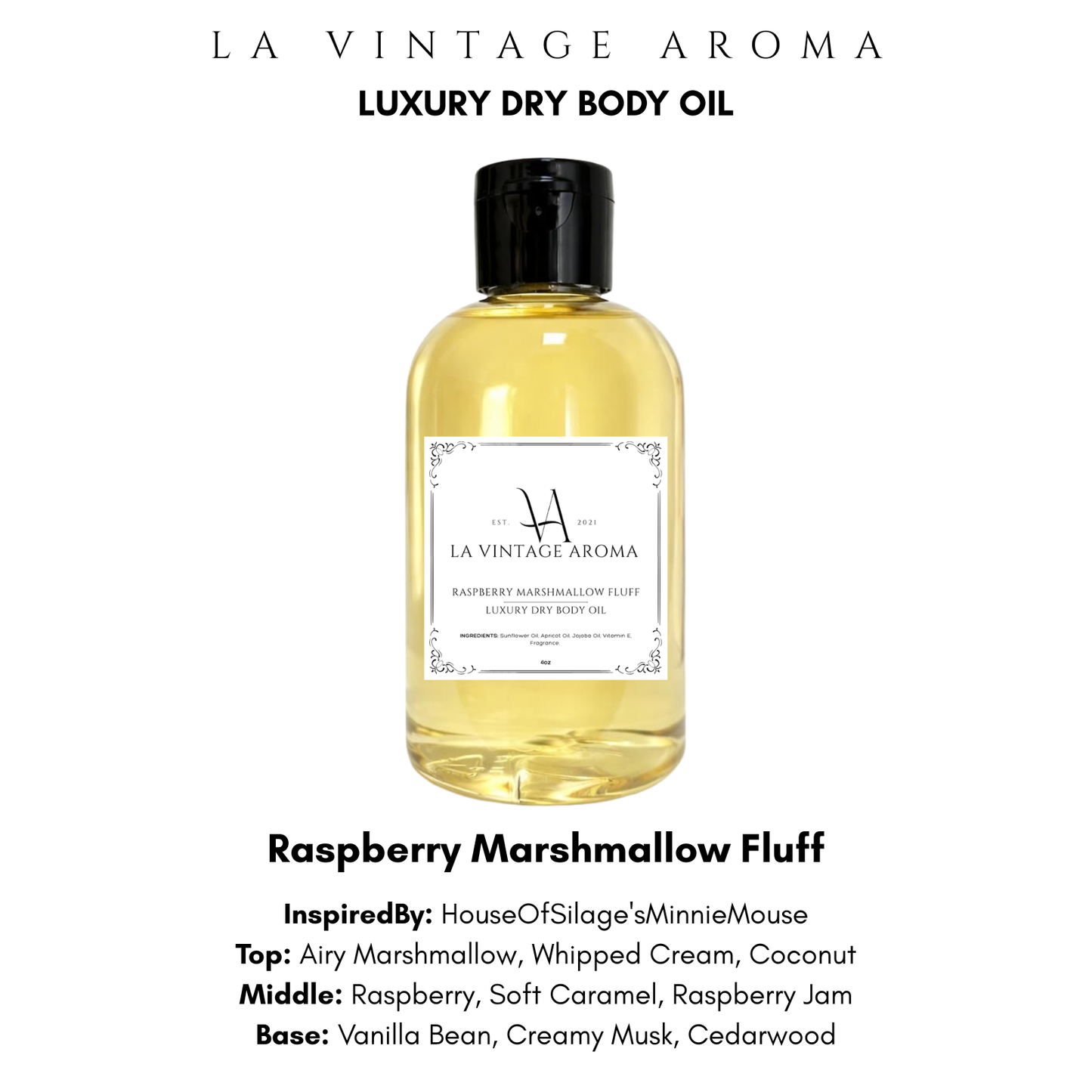 Raspberry Marshmallow Fluff Body Oil