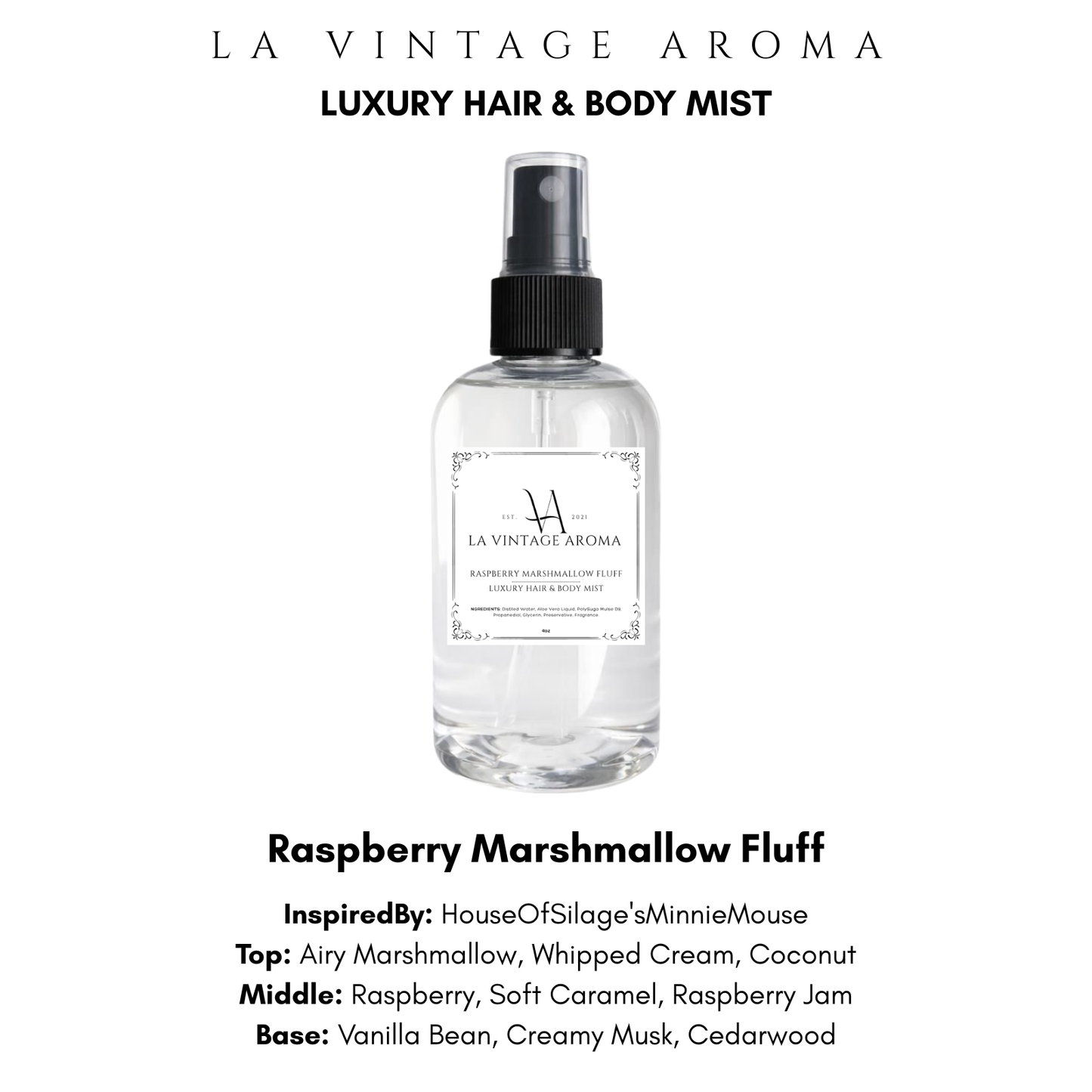 Raspberry Marshmallow Fluff Hair & Body Mist