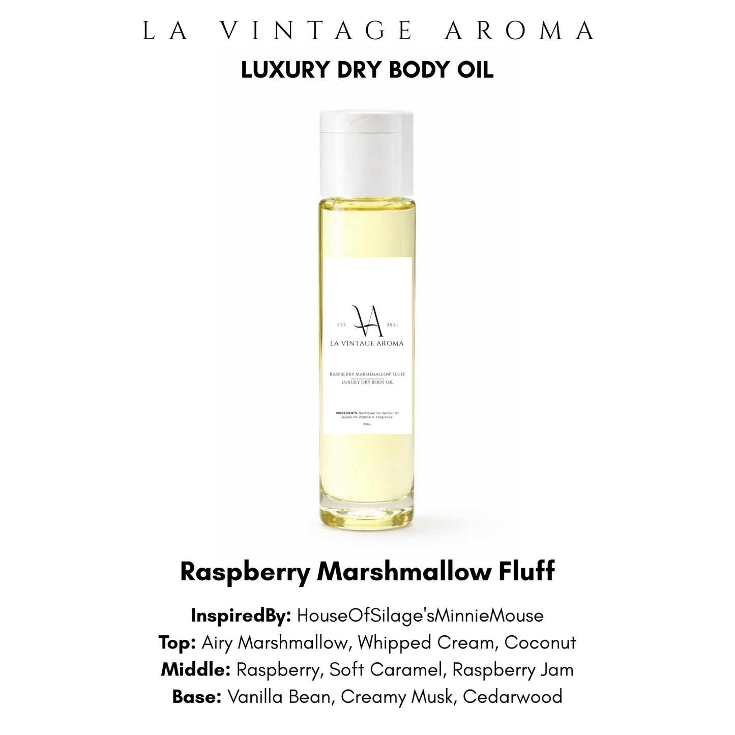 Raspberry Marshmallow Fluff Body Oil