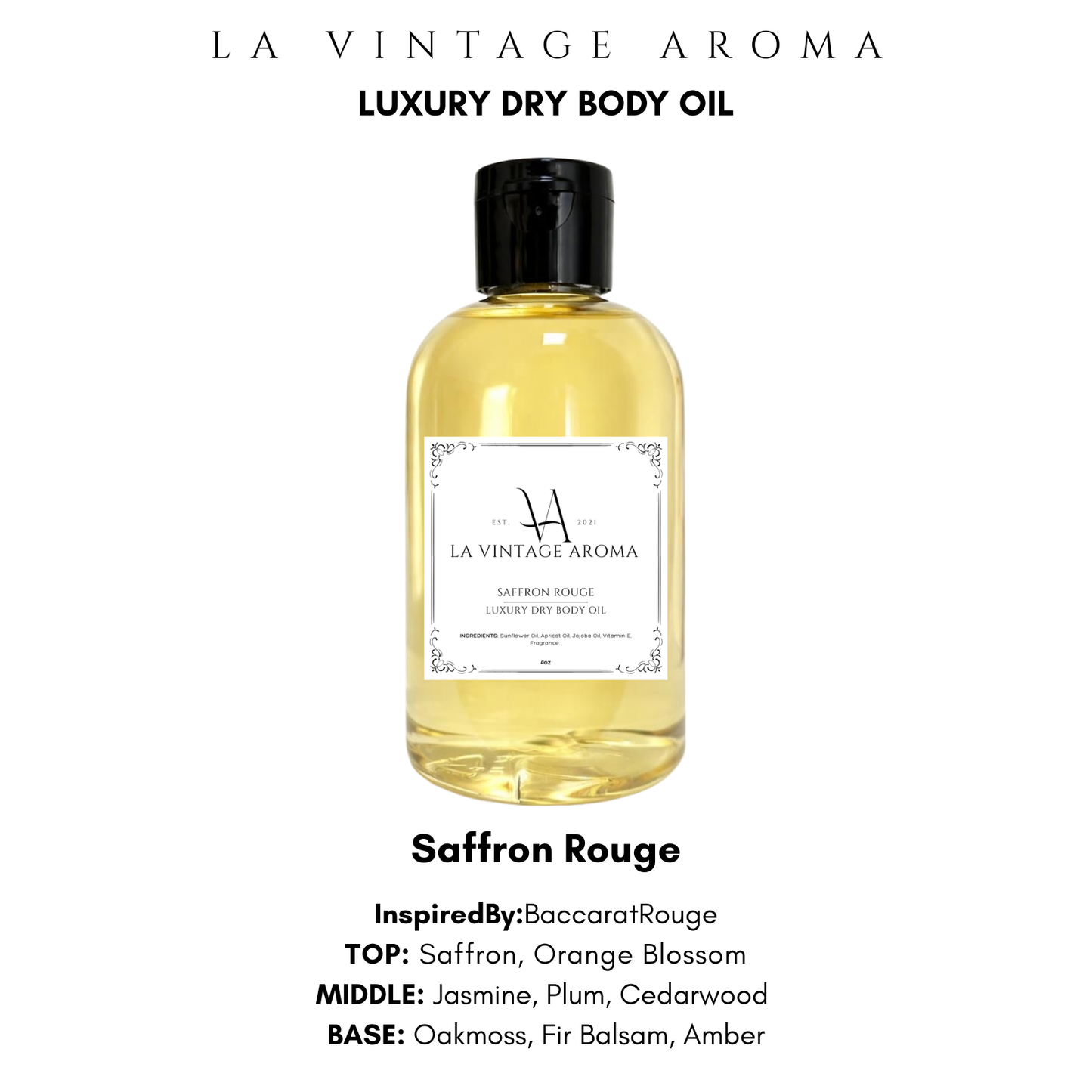 Saffron Rouge Dry Body Oil