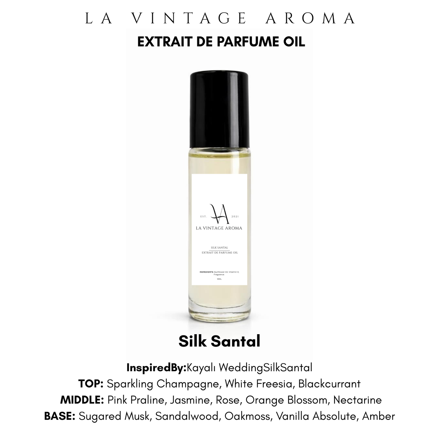 Silk Santal Extrait De Parfume Oil