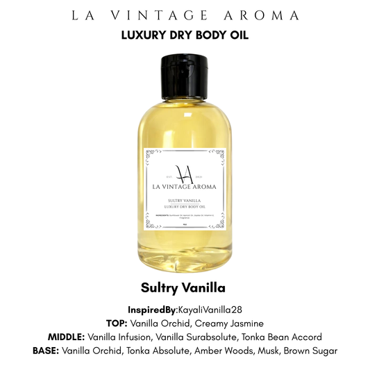 Sultry Vanilla Dry Body Oil