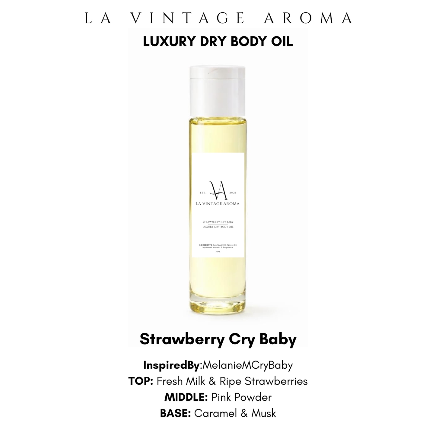 Strawberry Cry Baby Dry Body Oil