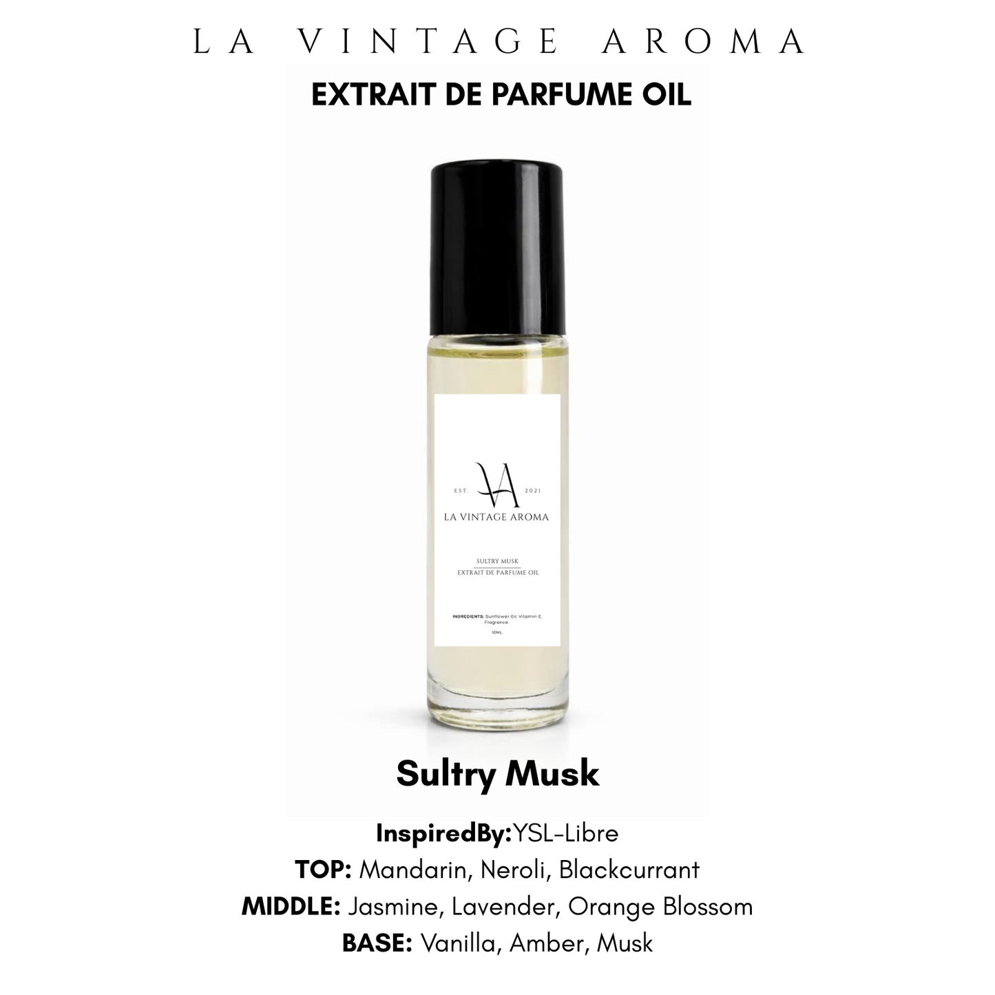 Sultry Musk Extrait De Parfume Oil