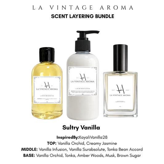 Sultry Vanilla Scent Layering Bundle