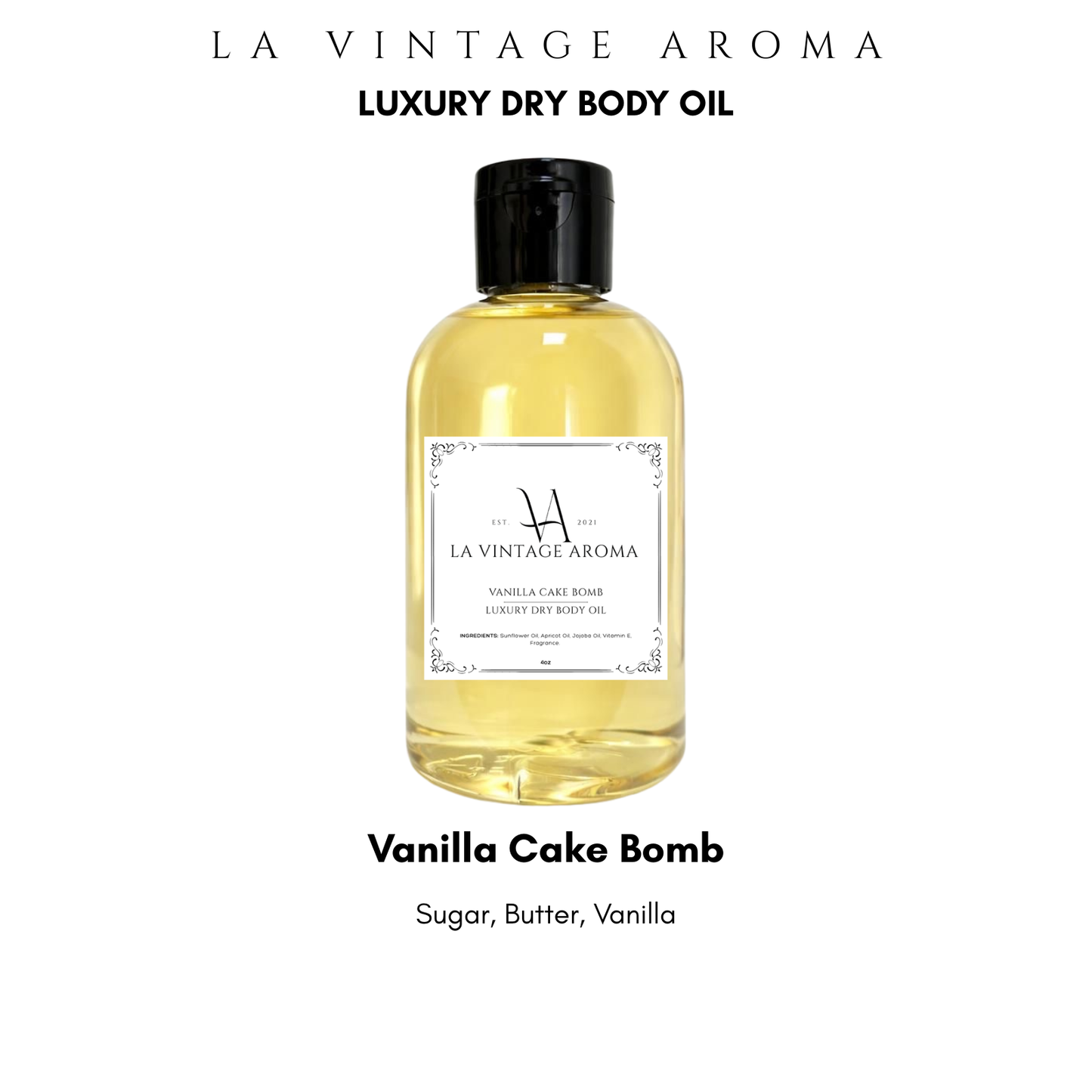 *CLEARANCE* Vanilla Cake Bomb Dry Body Oil