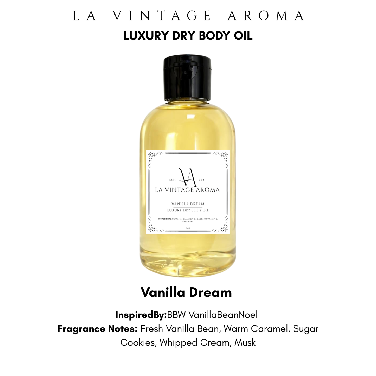 *CLEARANCE* Vanilla Dream  Dry Body Oil