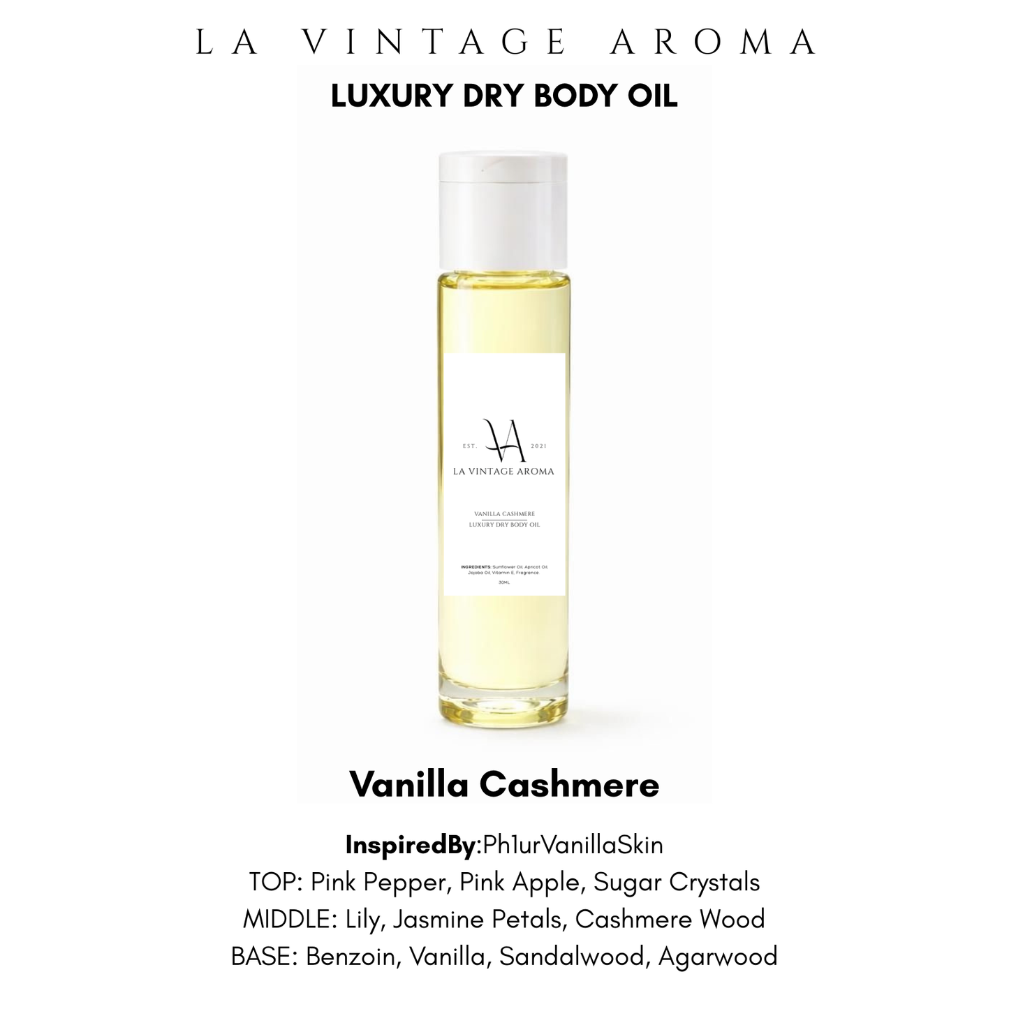 Vanilla Cashmere Dry Body Oil